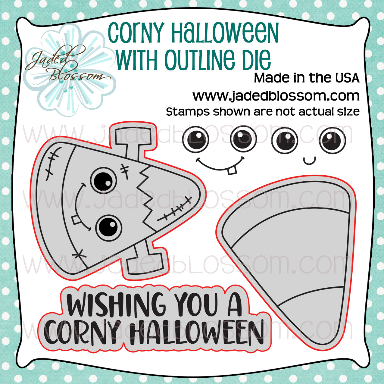 Corny Halloween with Outline Dies
