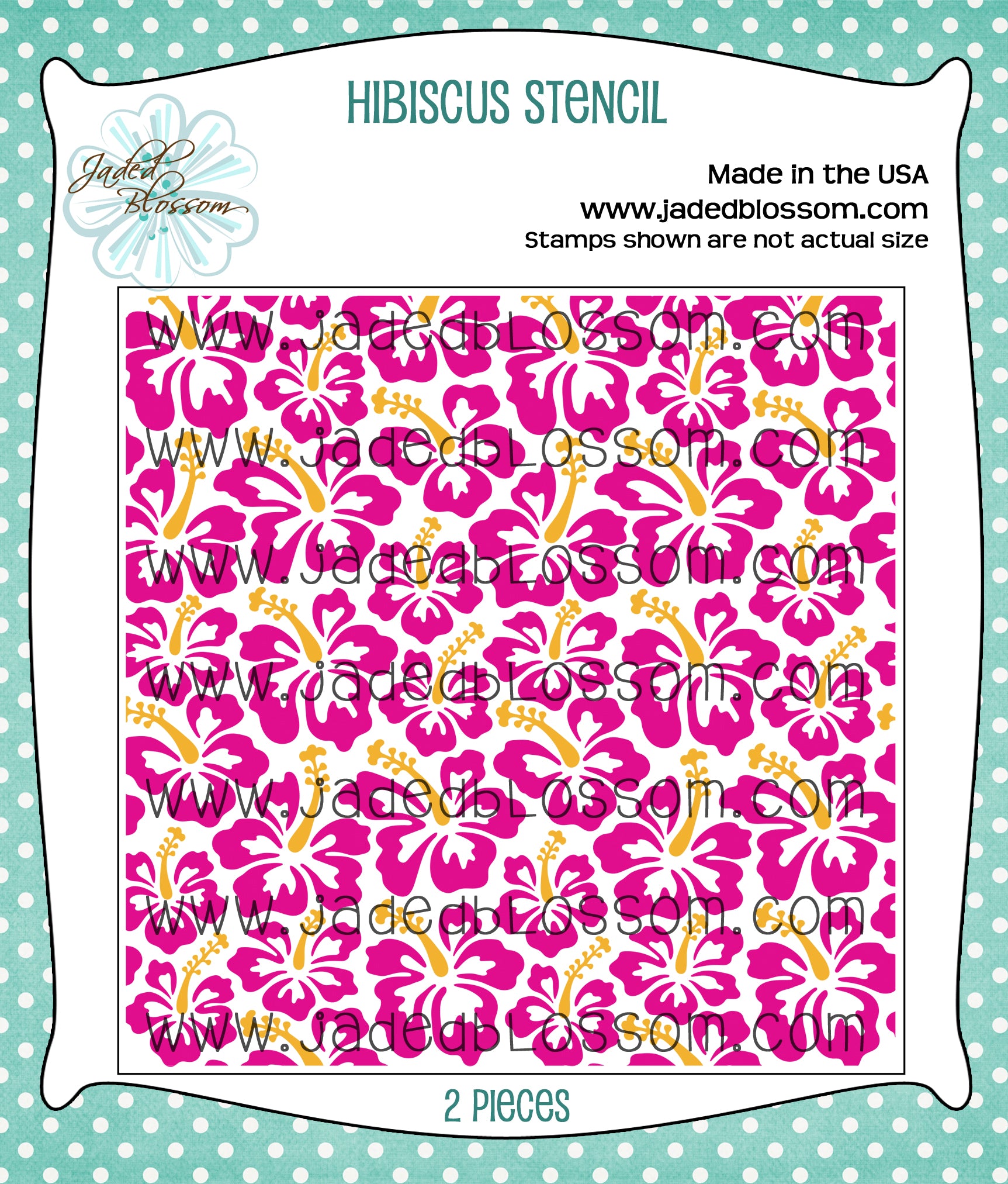 Hibiscus Stencil
