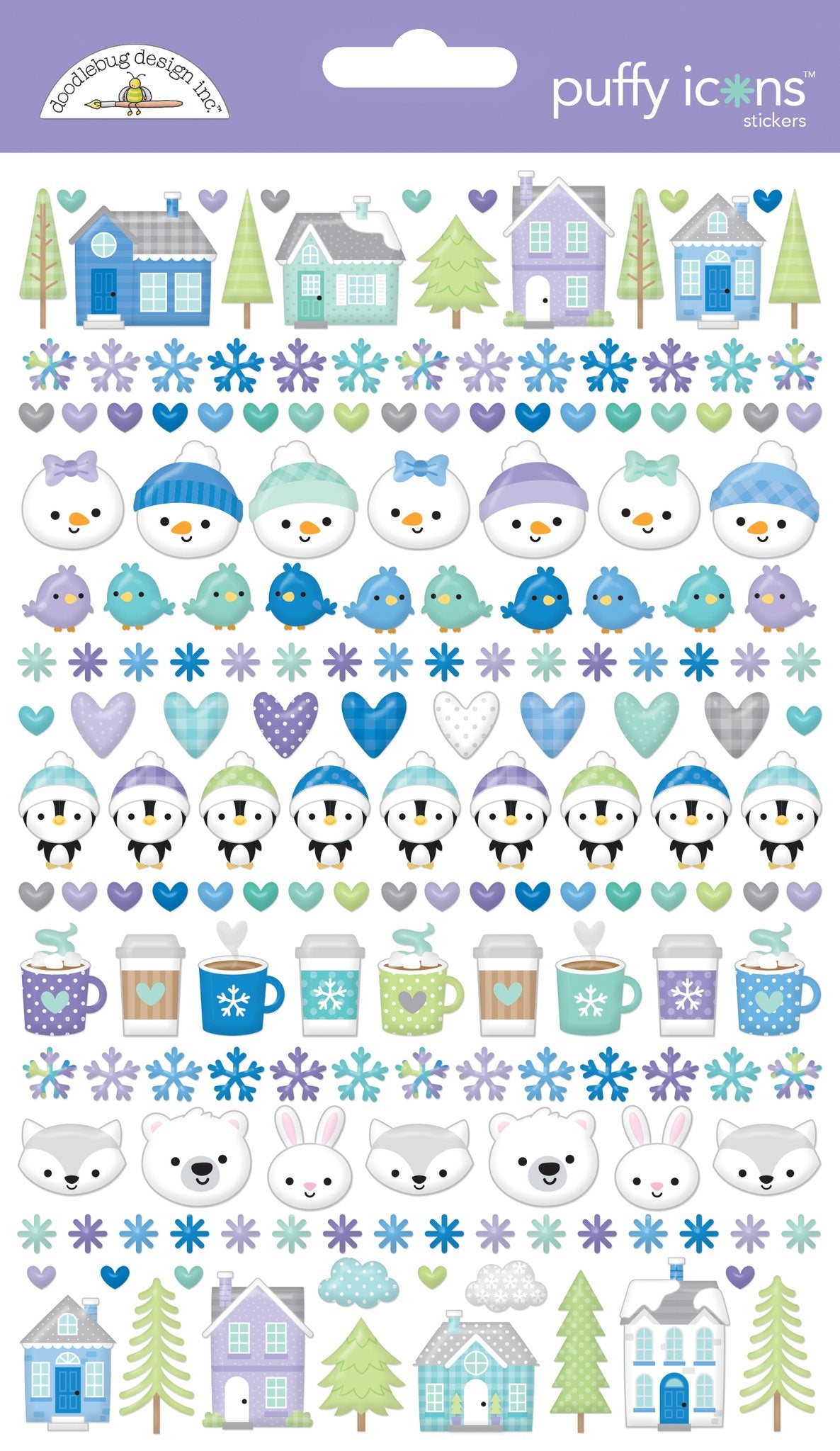 Snow Puffy Icon Stickers