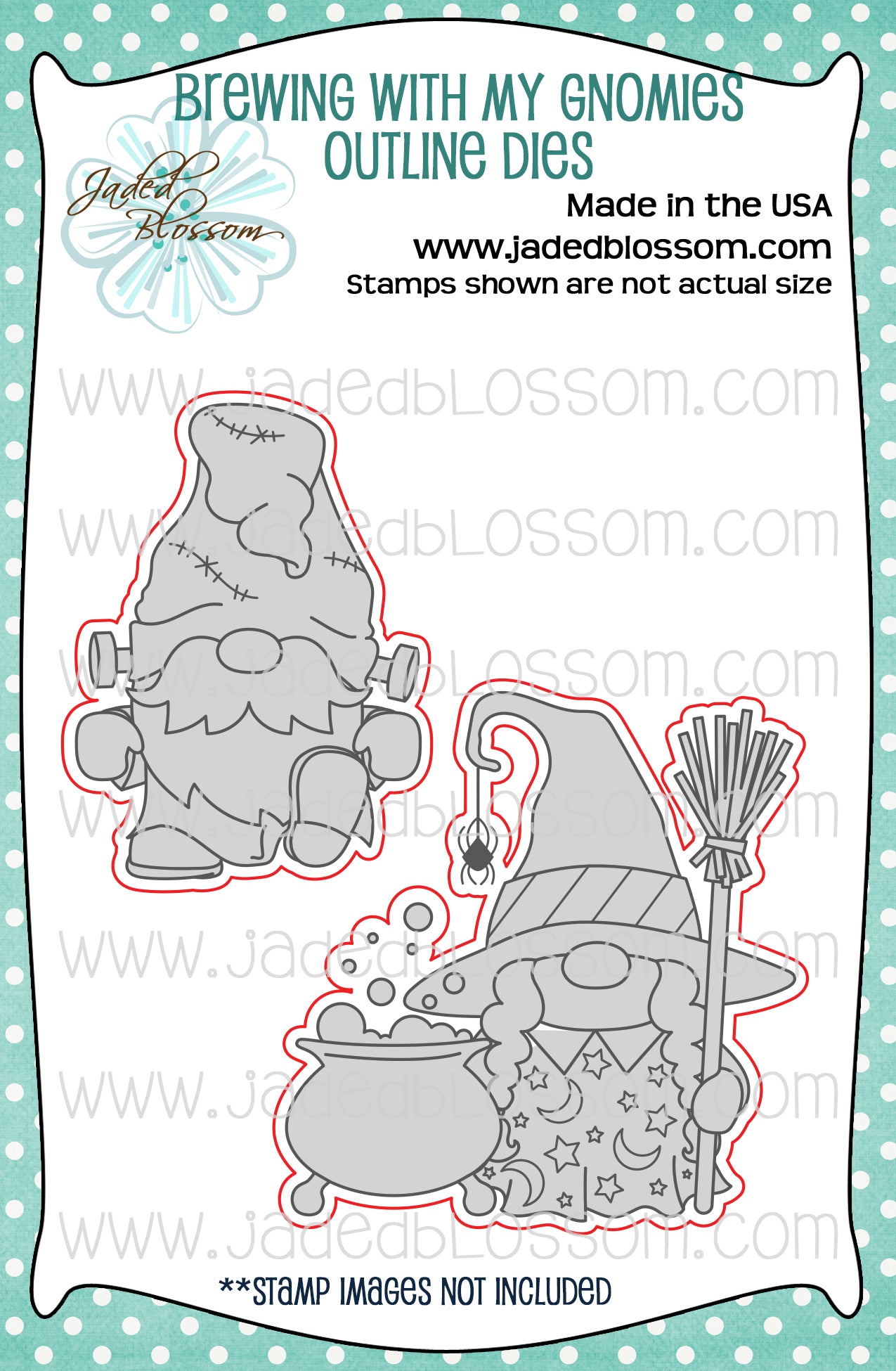 Brewing with my Gnomies Outline Dies