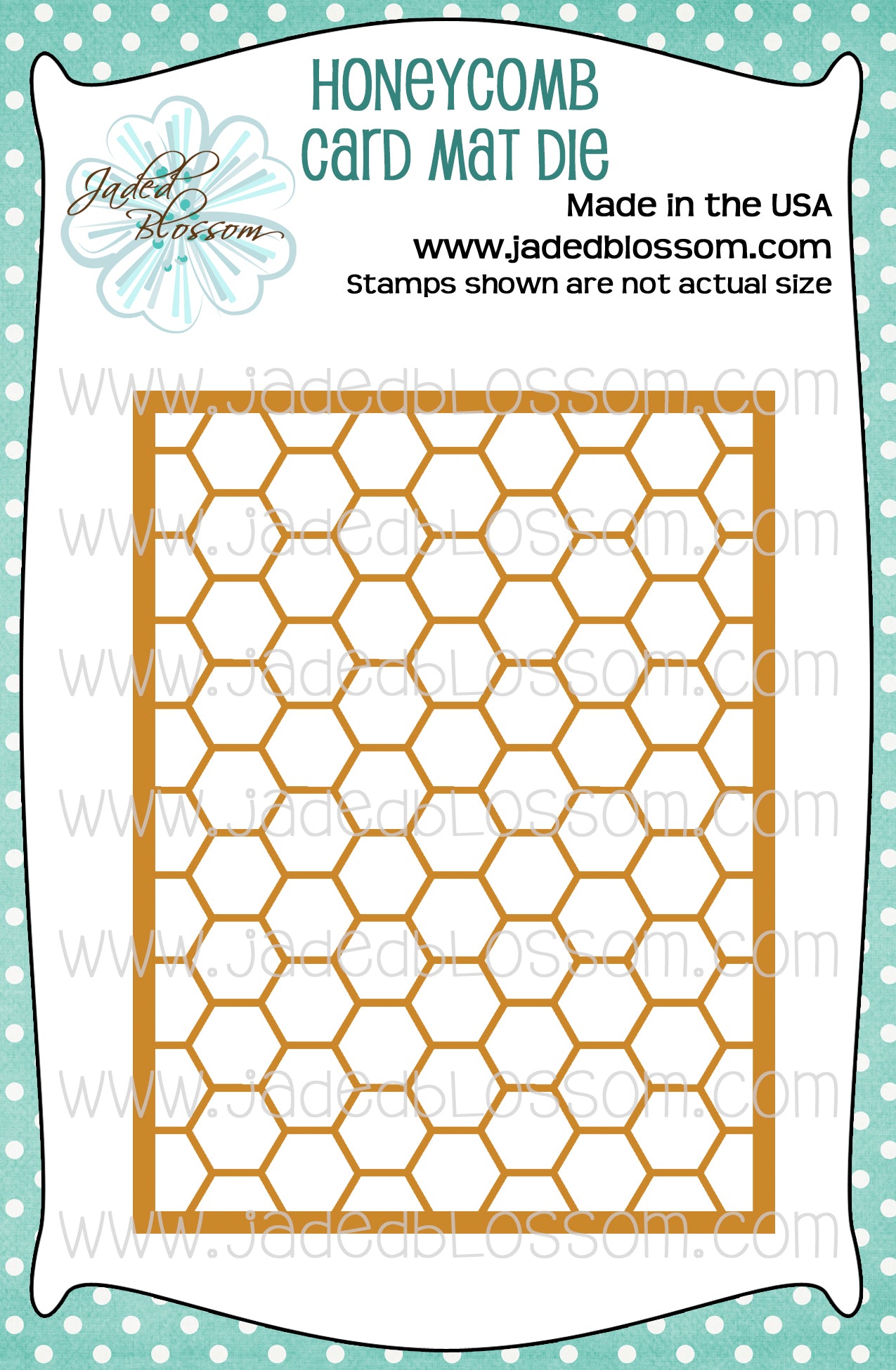 Honeycomb Card Mat Dies