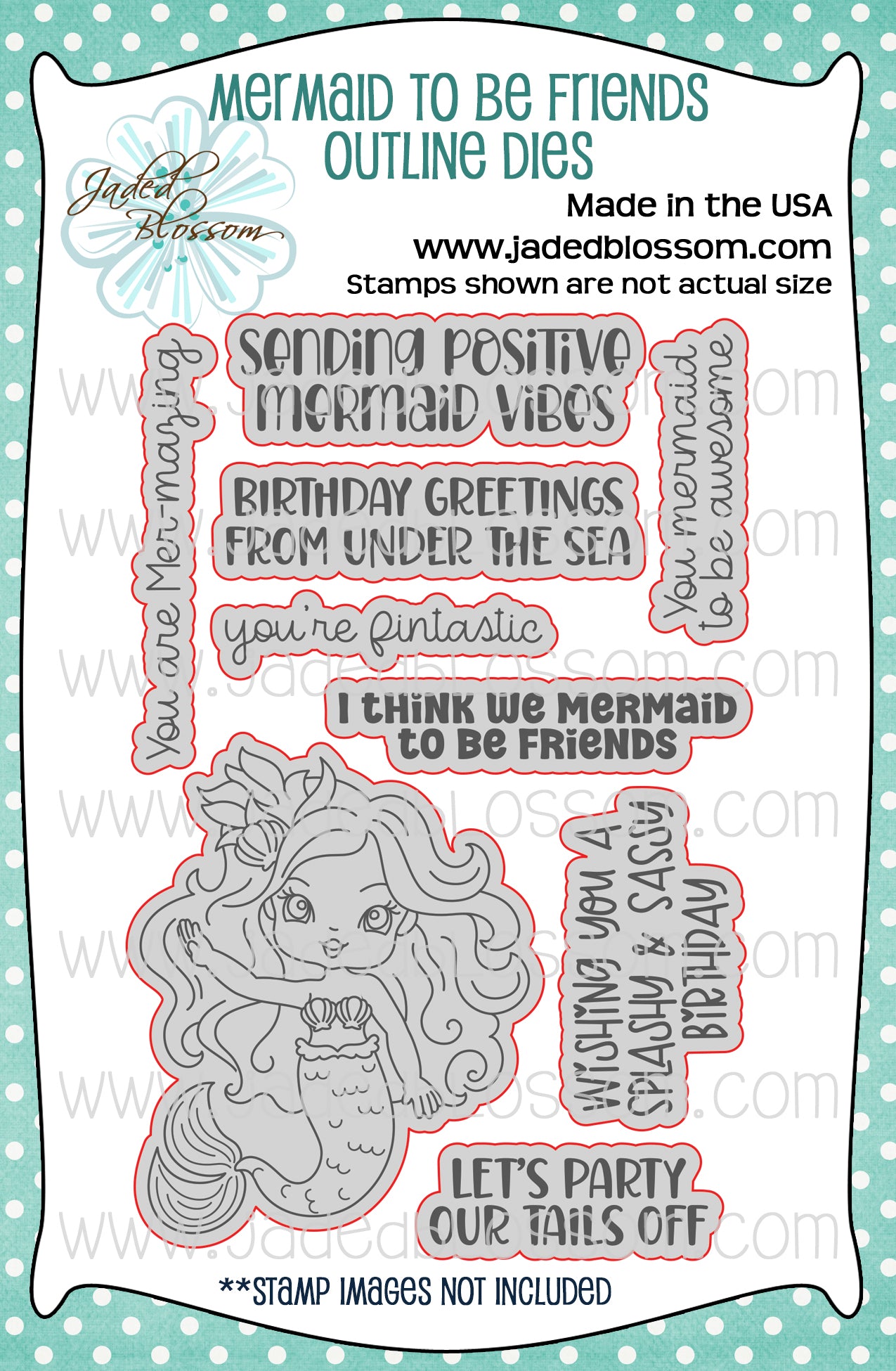 Mermaid to be Friends Outline Dies