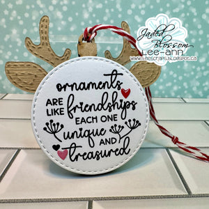 MDF Round Ornament
