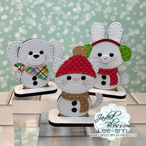 MDF Gnome: Snowman Pets with Stand