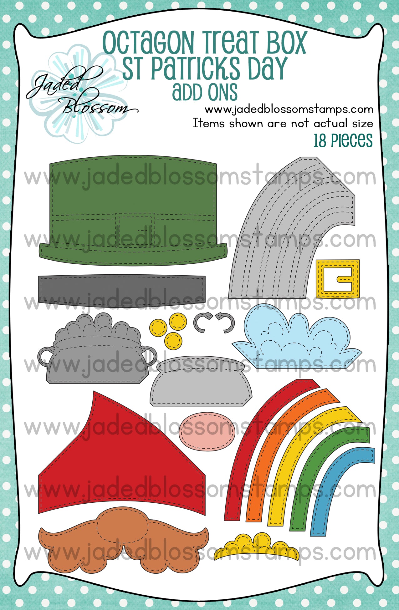 Octagon Treat Box Dies: St. Patricks Day Add Ons