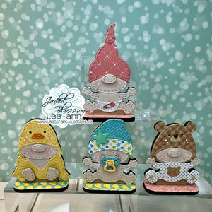 MDF Baby Gnomes with Stand