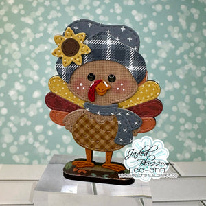 MDF Gnome Friend: Turkey with Stand