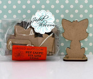 MDF Gnome Friend: Fox with Stand