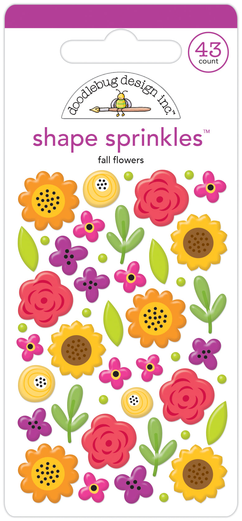 Fall Flowers Shape Sprinkles