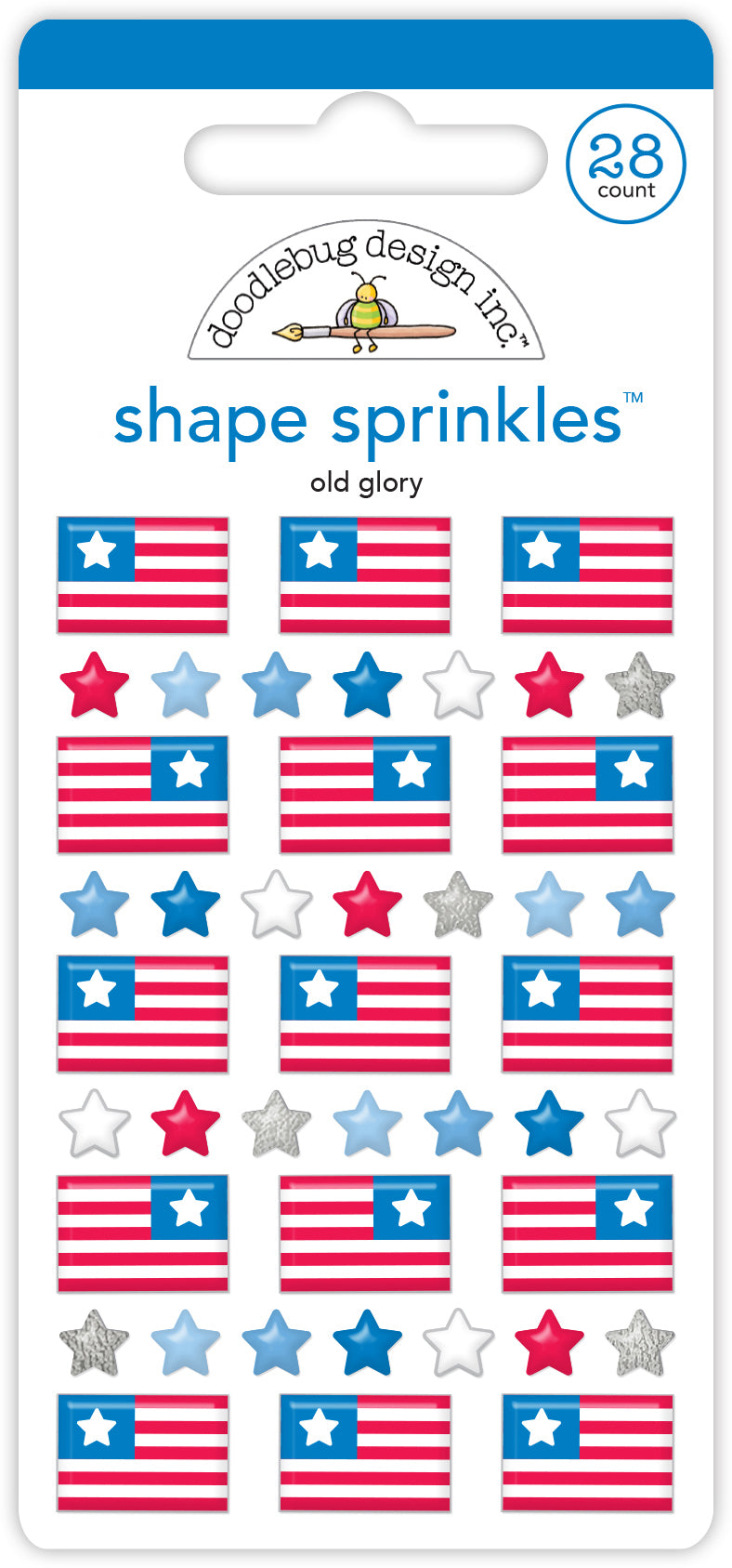 Old Glory Shape Sprinkles