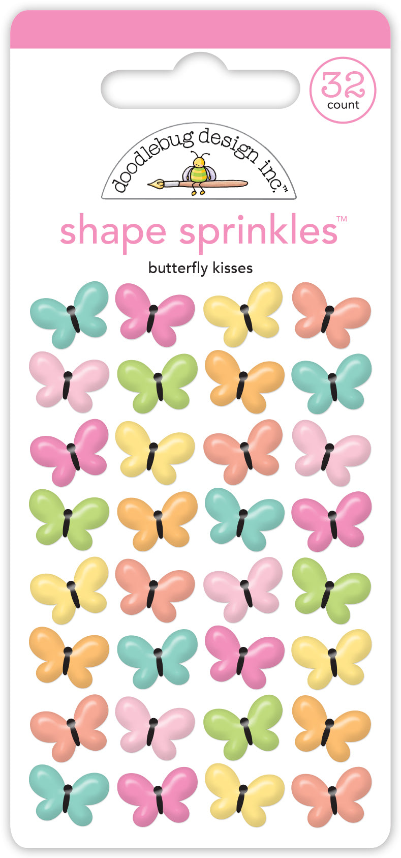 Butterfly Kisses Shape Sprinkles