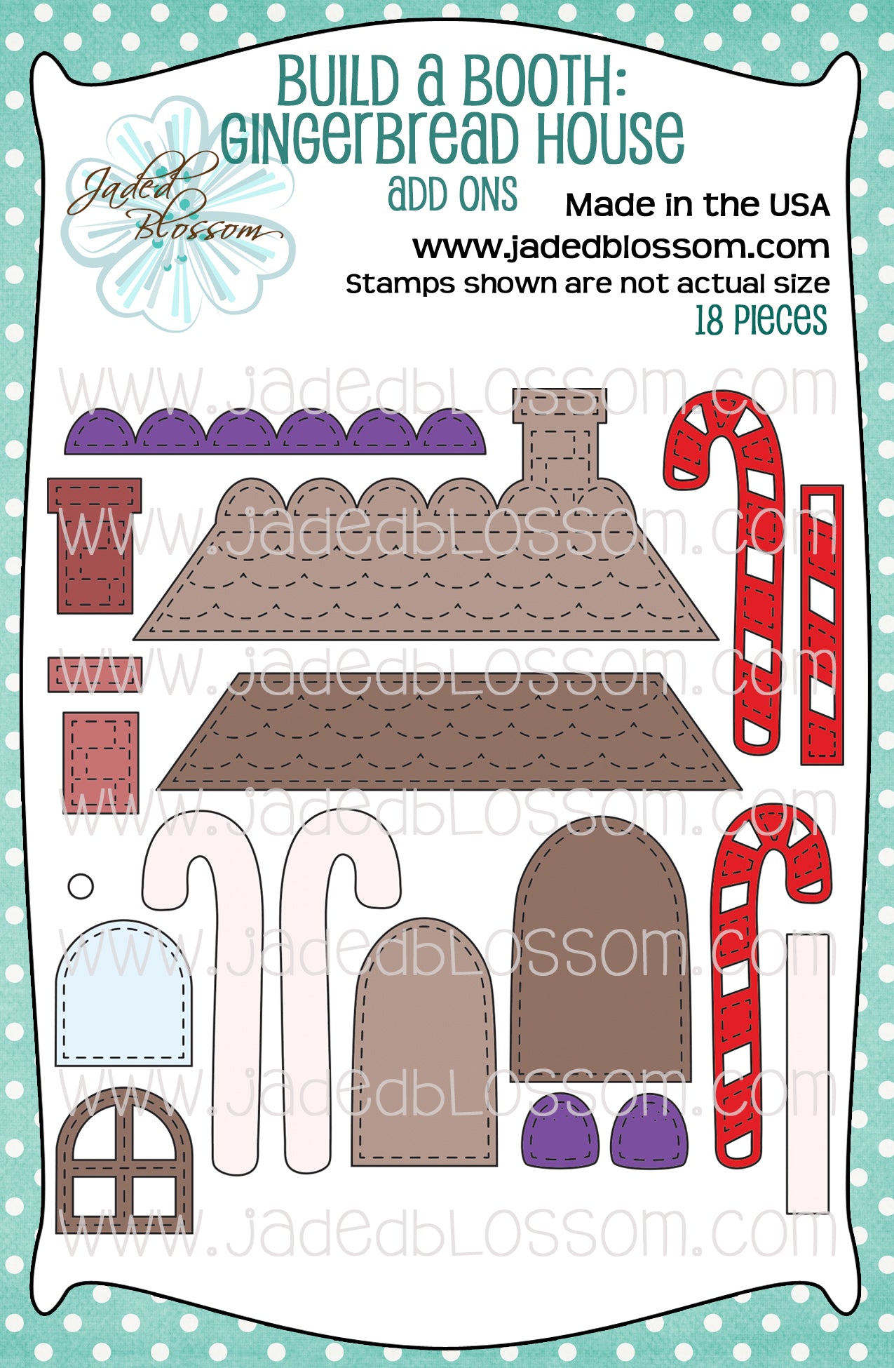 Build a Booth Die: Gingerbread House Add Ons