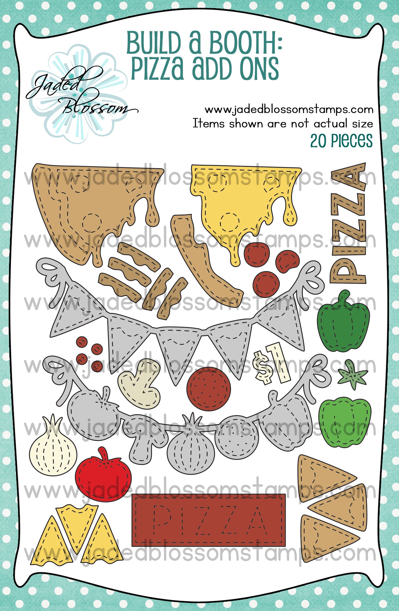 Build a Booth Die: Pizza Add Ons