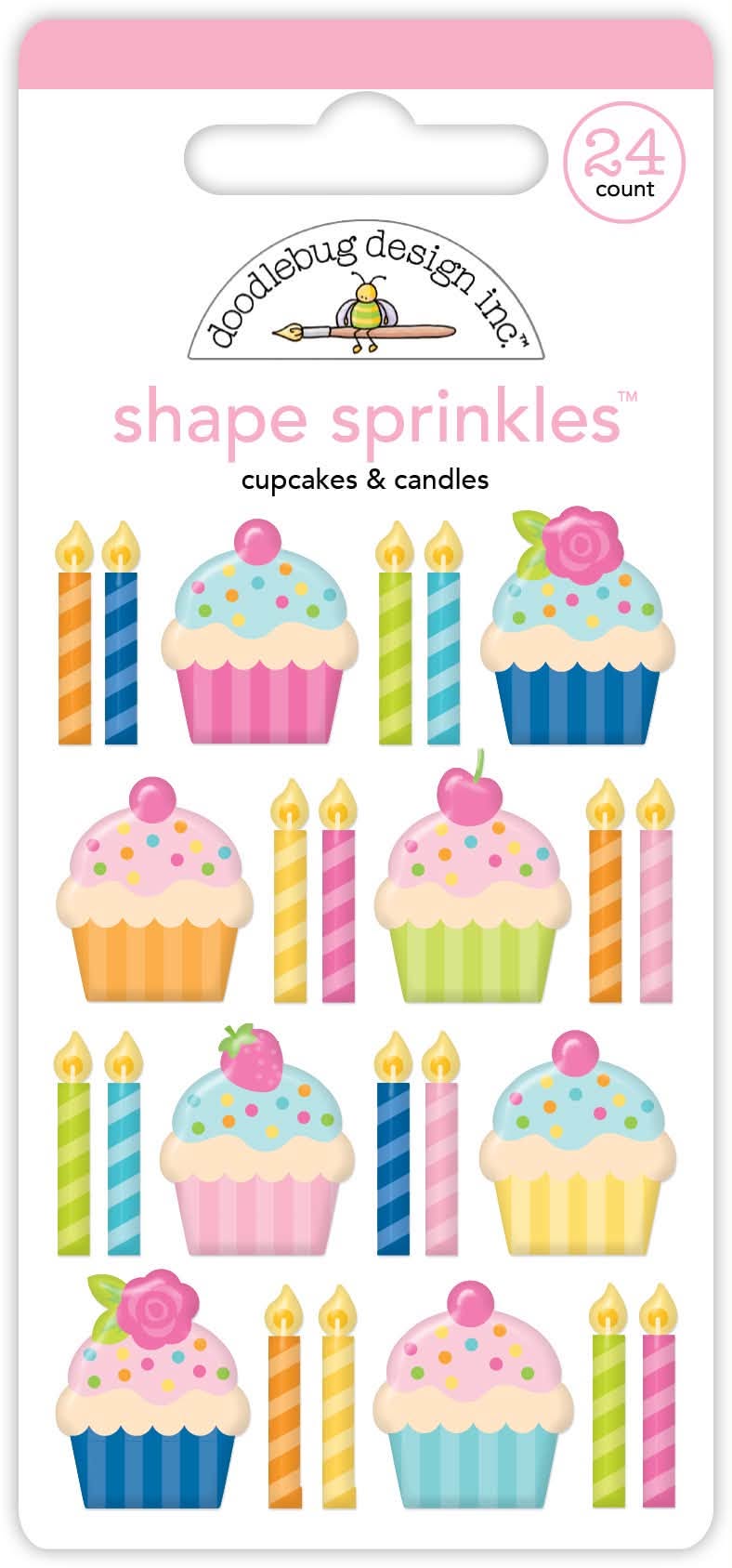 Cupcake & Candles Shape Sprinkles
