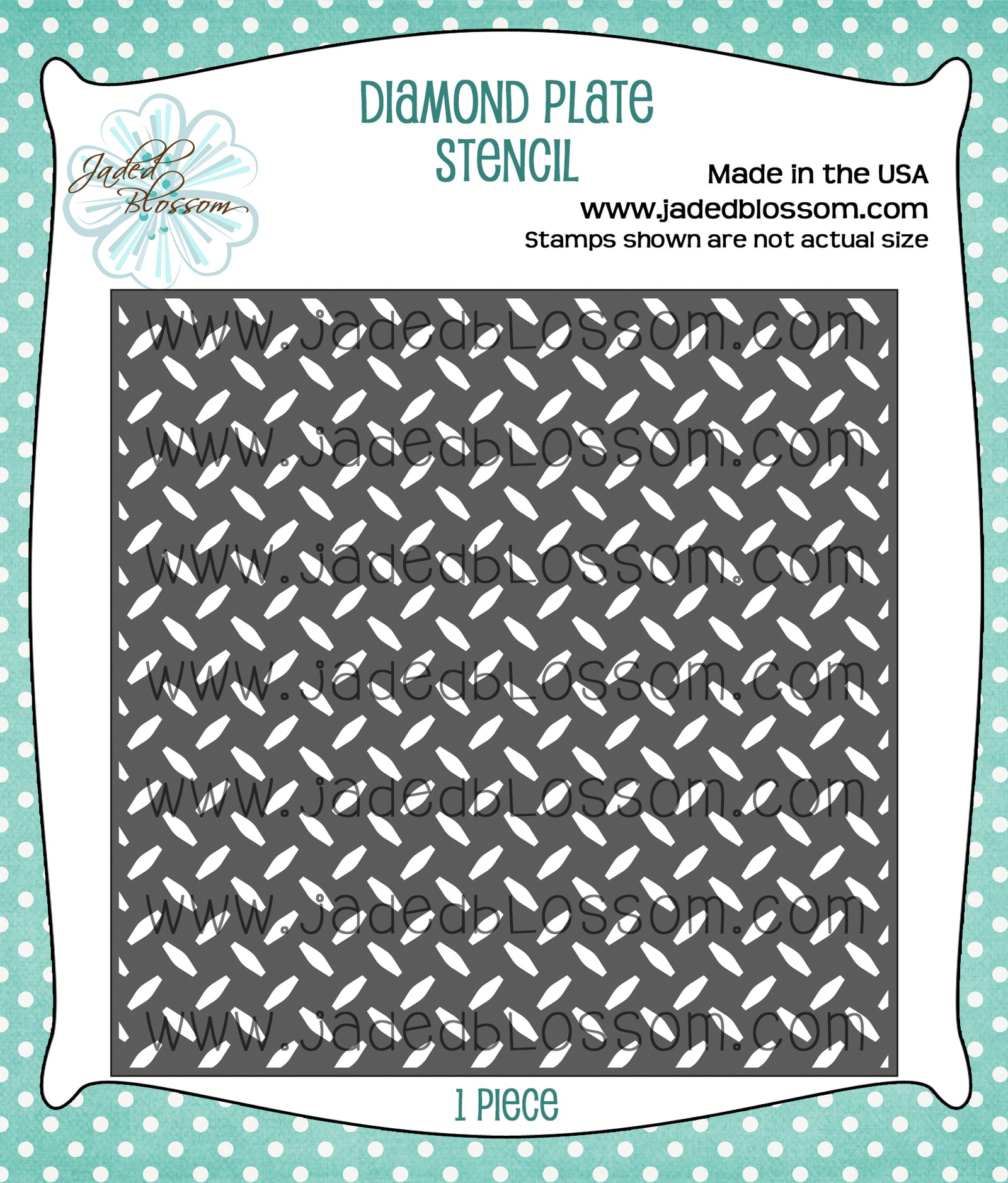 Diamond Plate Stencil