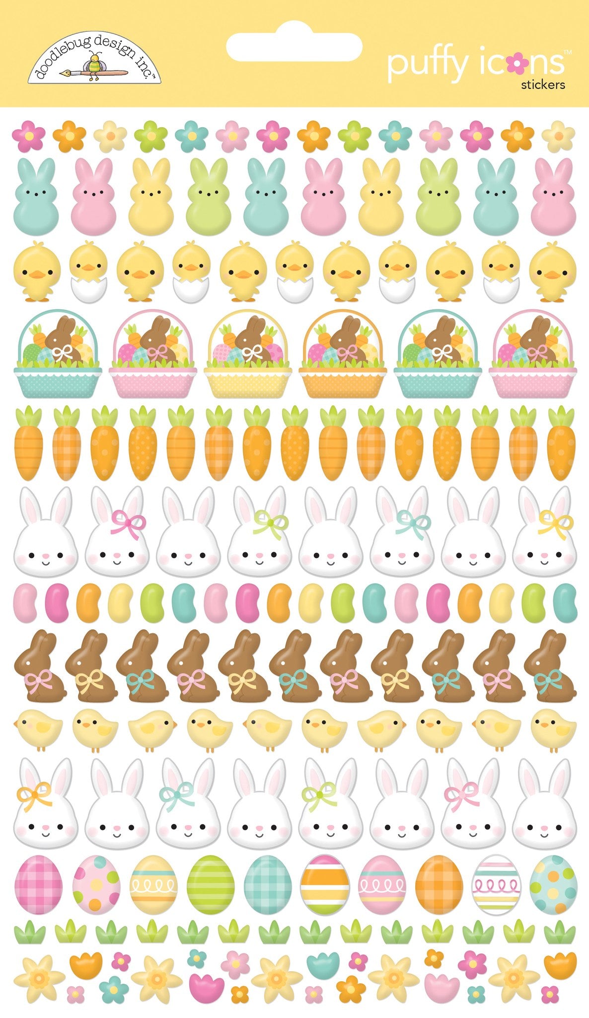 Easter Puffy Icon Stickers