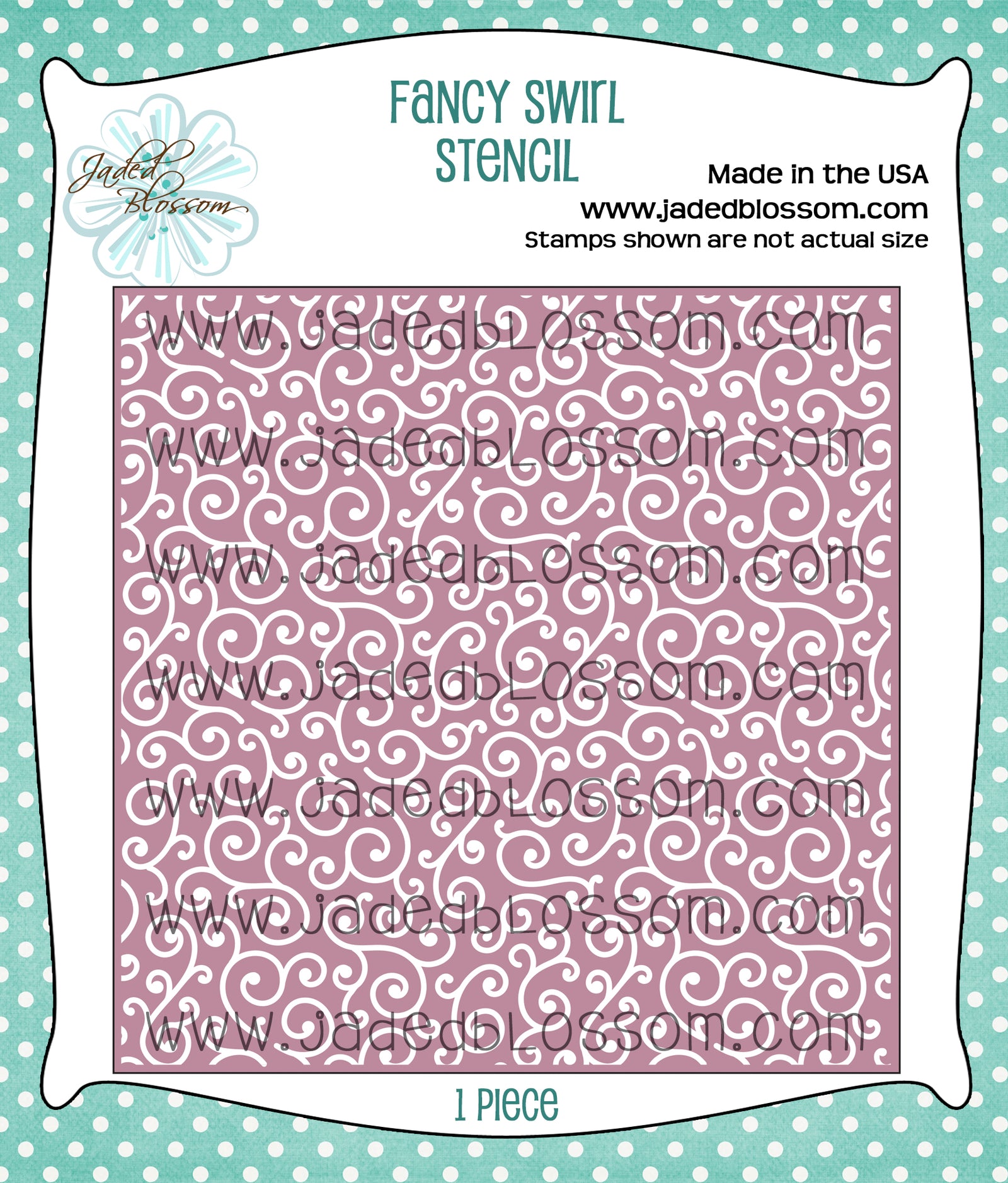 Fancy Swirl Stencil