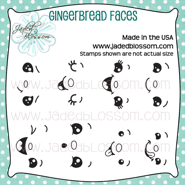 Gingerbread Faces - Jaded Blossom