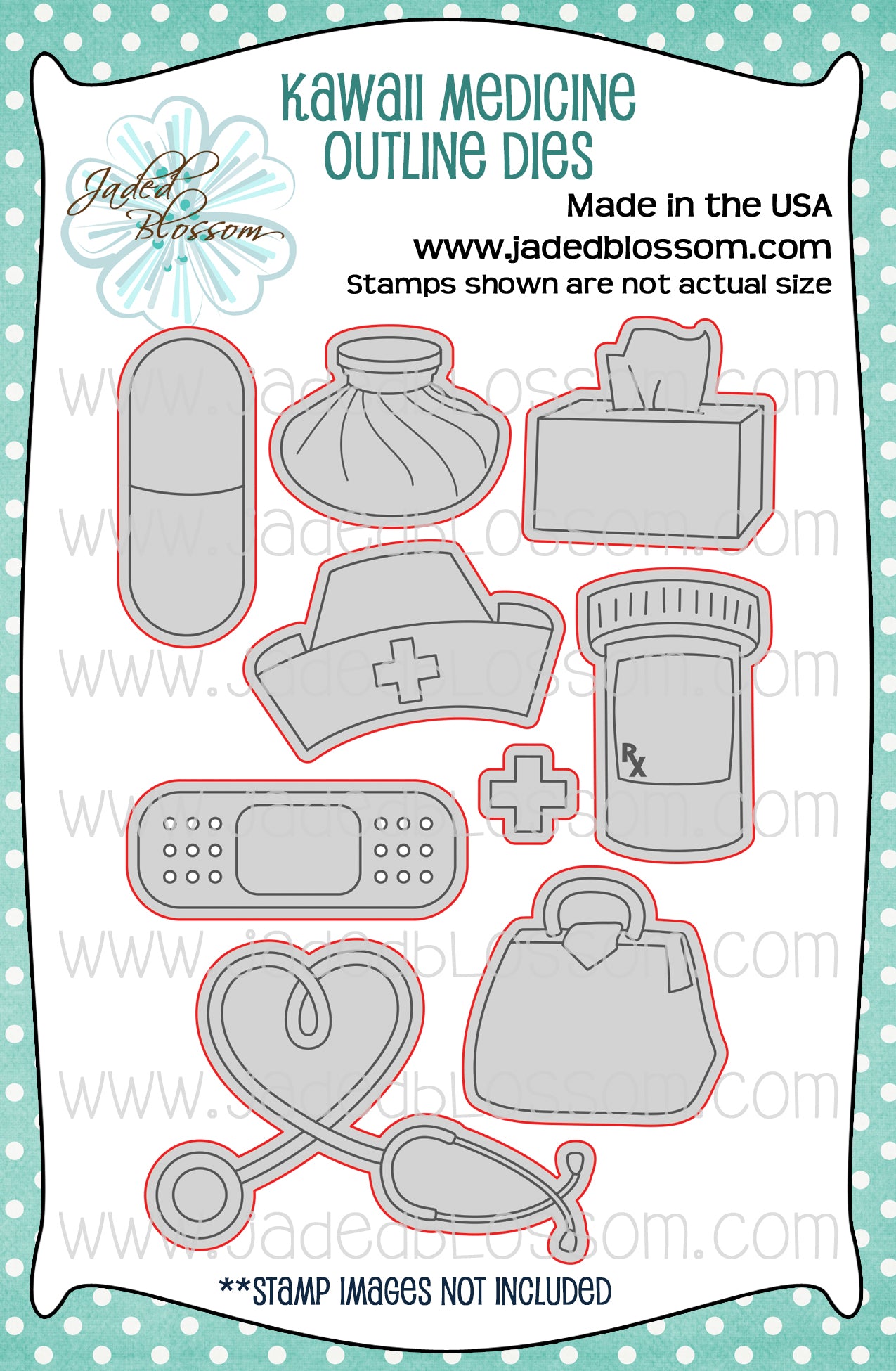 Kawaii Medicine Outline Dies