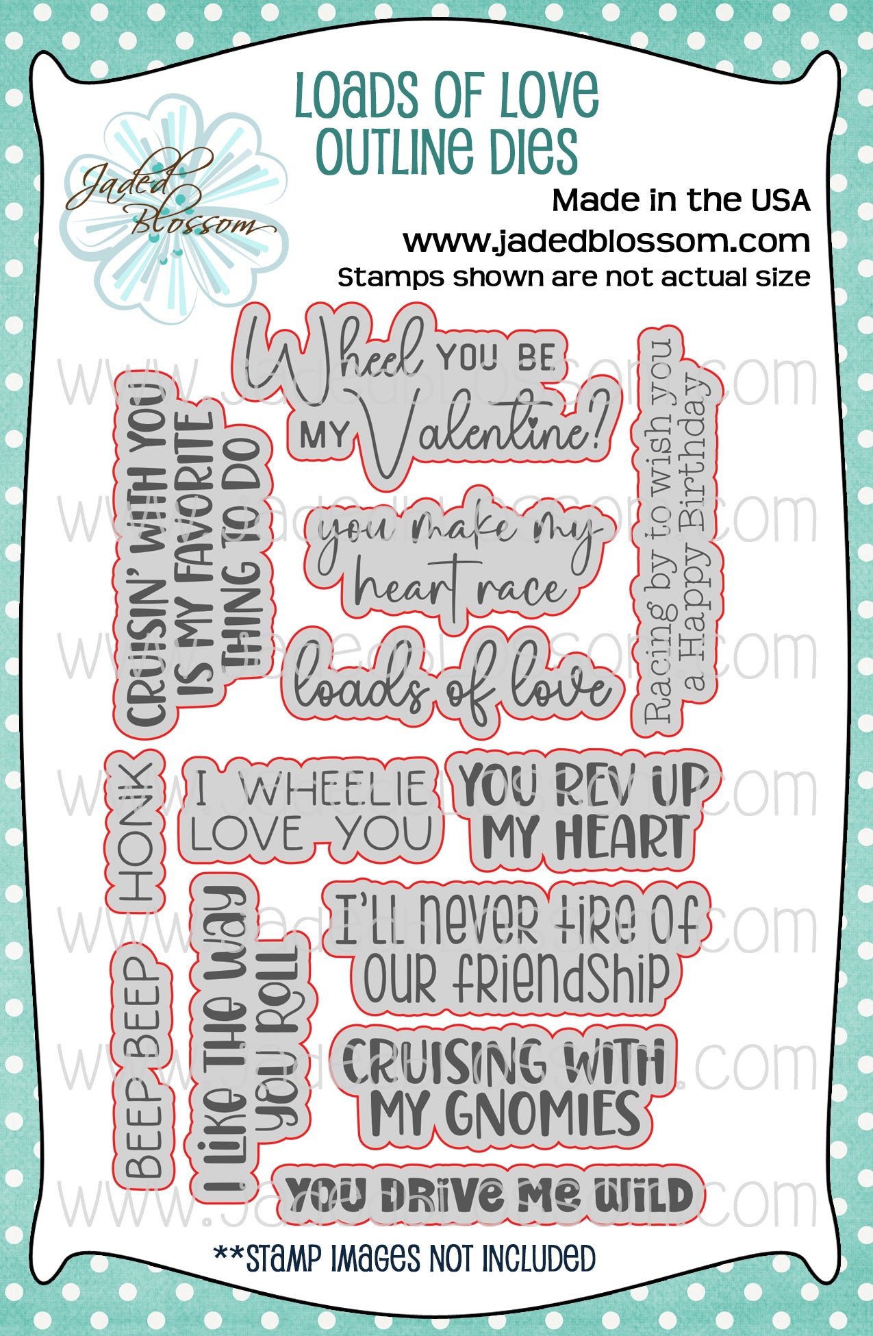 Loads of Love Outline Dies