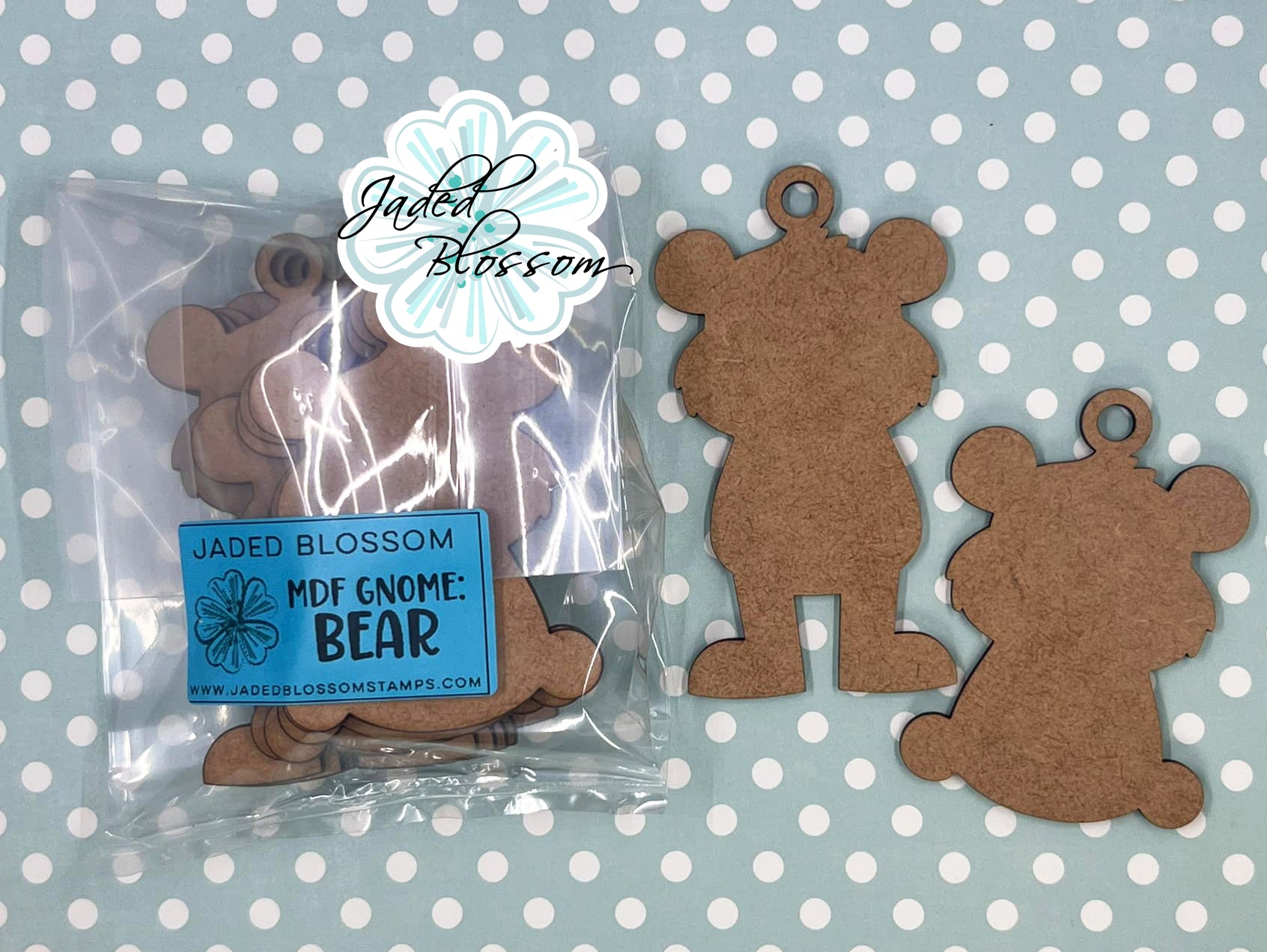 MDF Gnome: Bear - Jaded Blossom