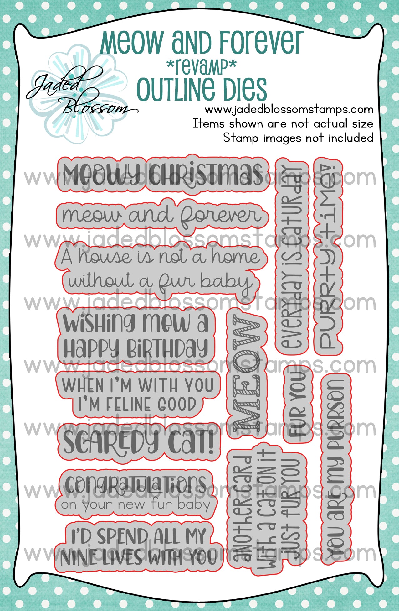 Meow and Forever Outline Dies