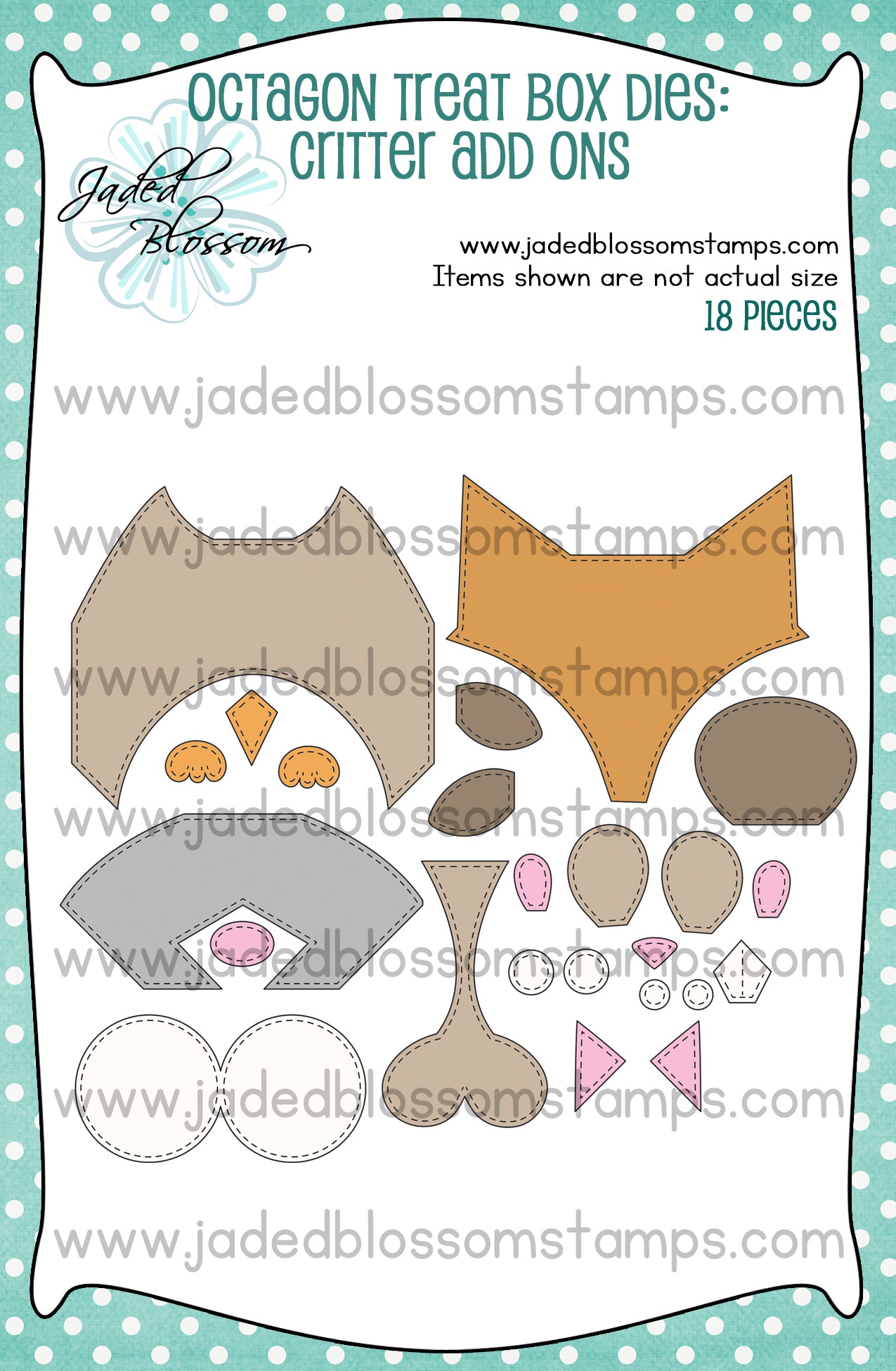 Octagon Treat Box Dies: Critter Add Ons