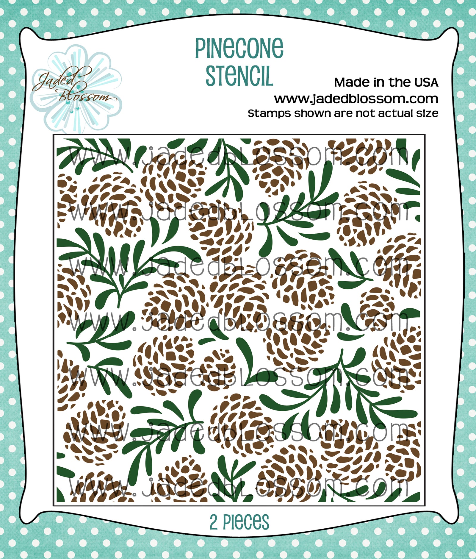 Pinecone Stencil