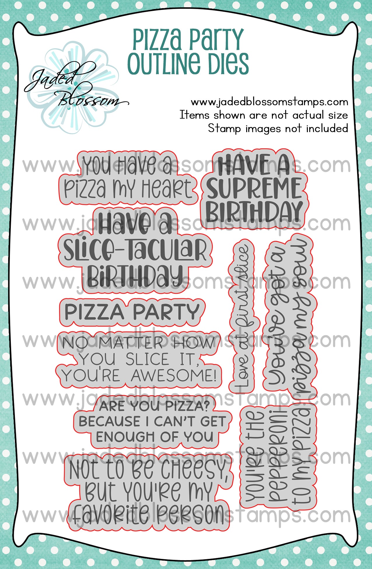 Pizza Party Outline Dies