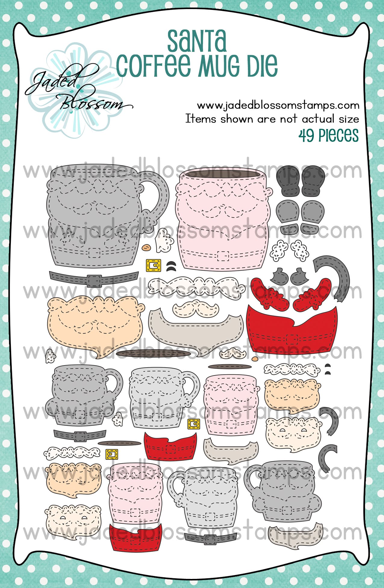 Santa Coffee Mug Dies