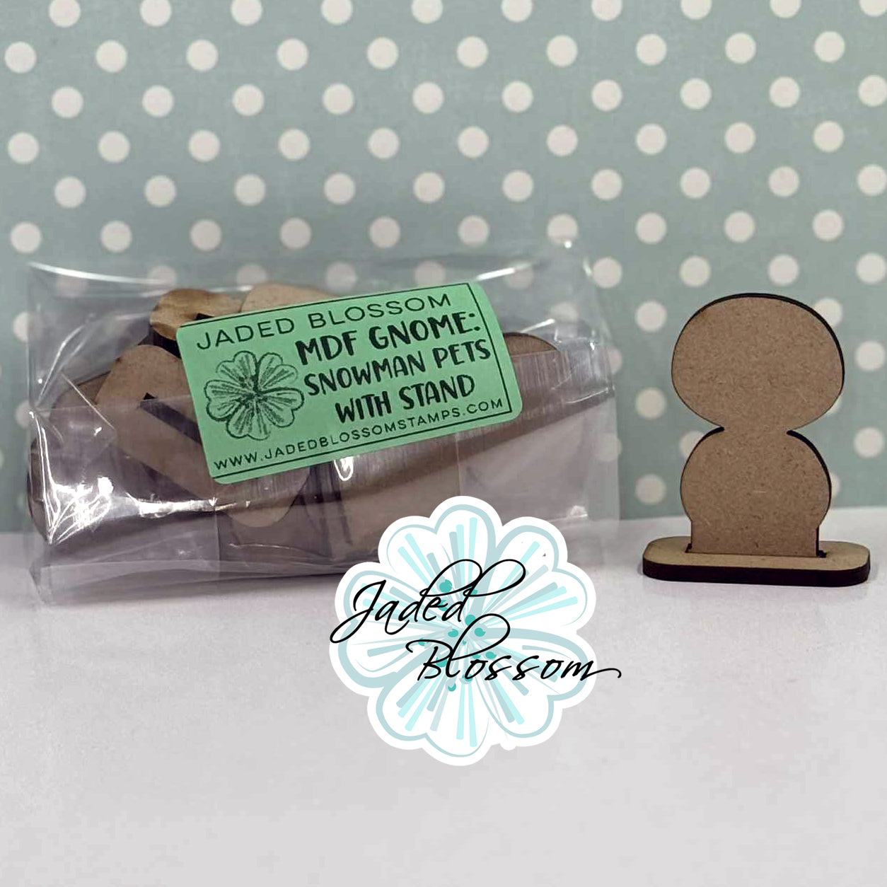 MDF Gnome: Snowman Pets with Stand