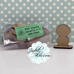 MDF Gnome: Snowman Pets with Stand