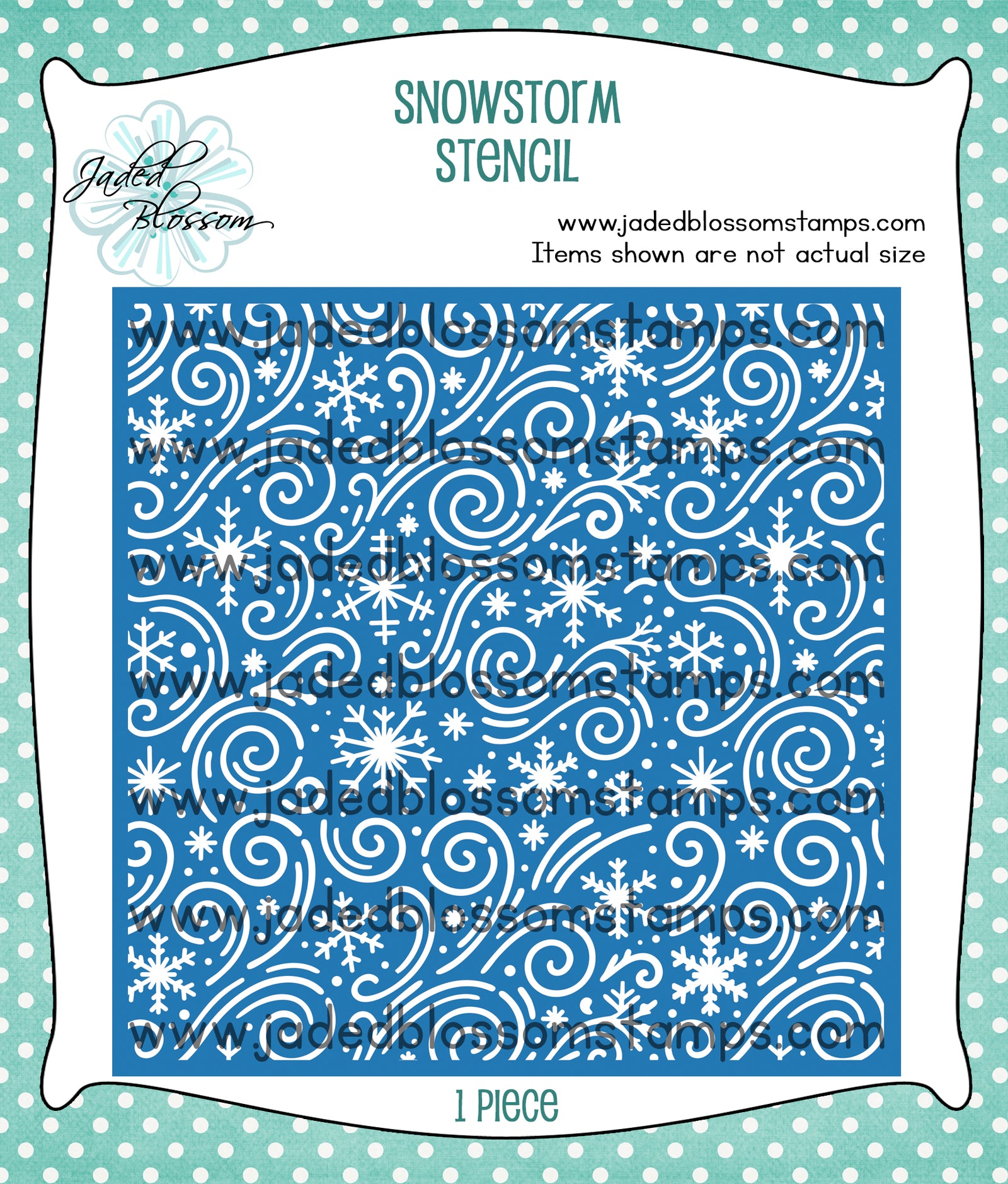 Snowstorm Stencil
