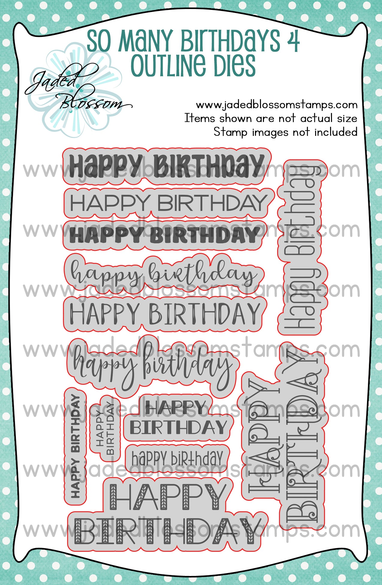 So Many Birthdays 4 Outline Dies