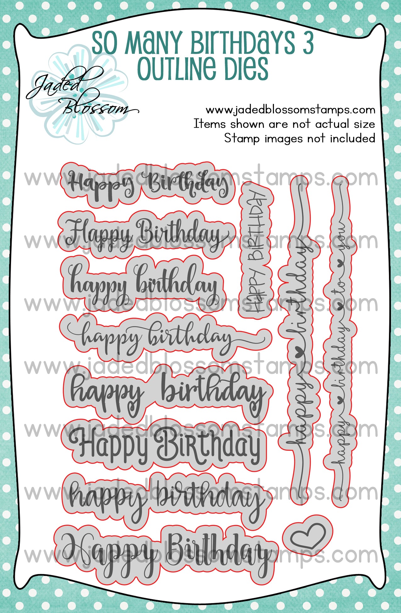 So Many Birthdays 3 Outline Dies