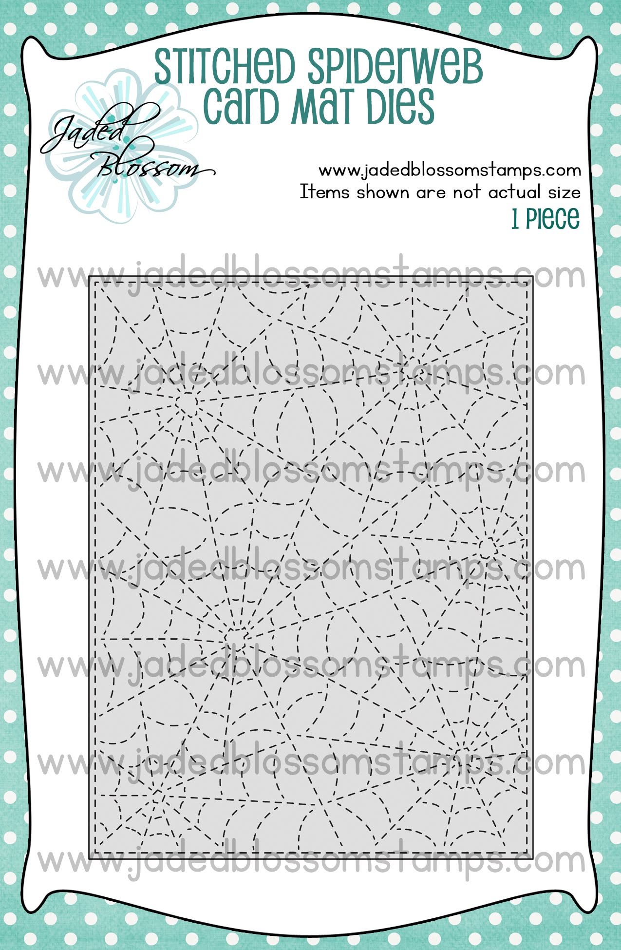 Stitched Spiderweb Card Mat Die