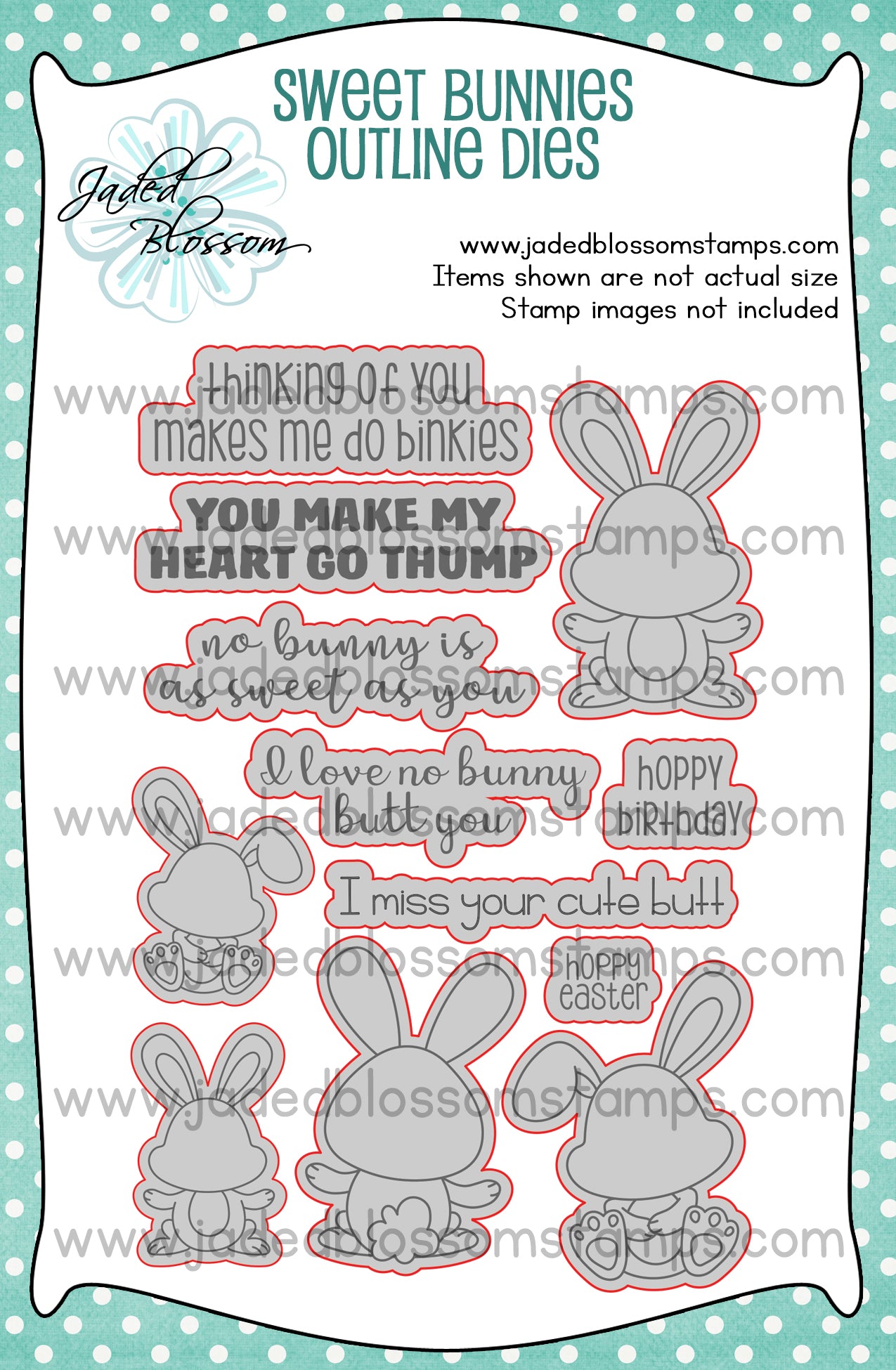 Sweet Bunnies Outline Dies