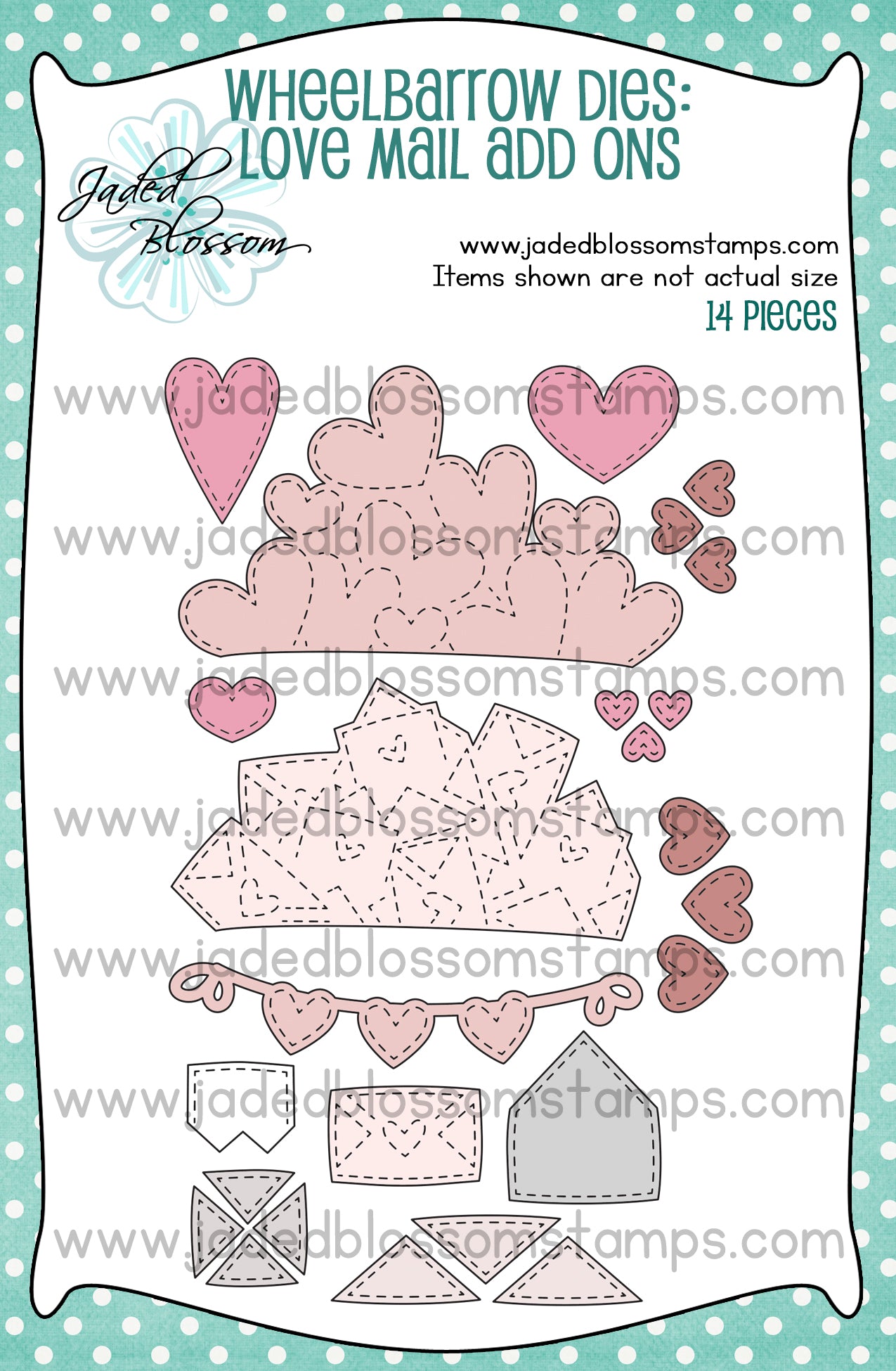 Wheelbarrow Dies: Love Mail Add Ons