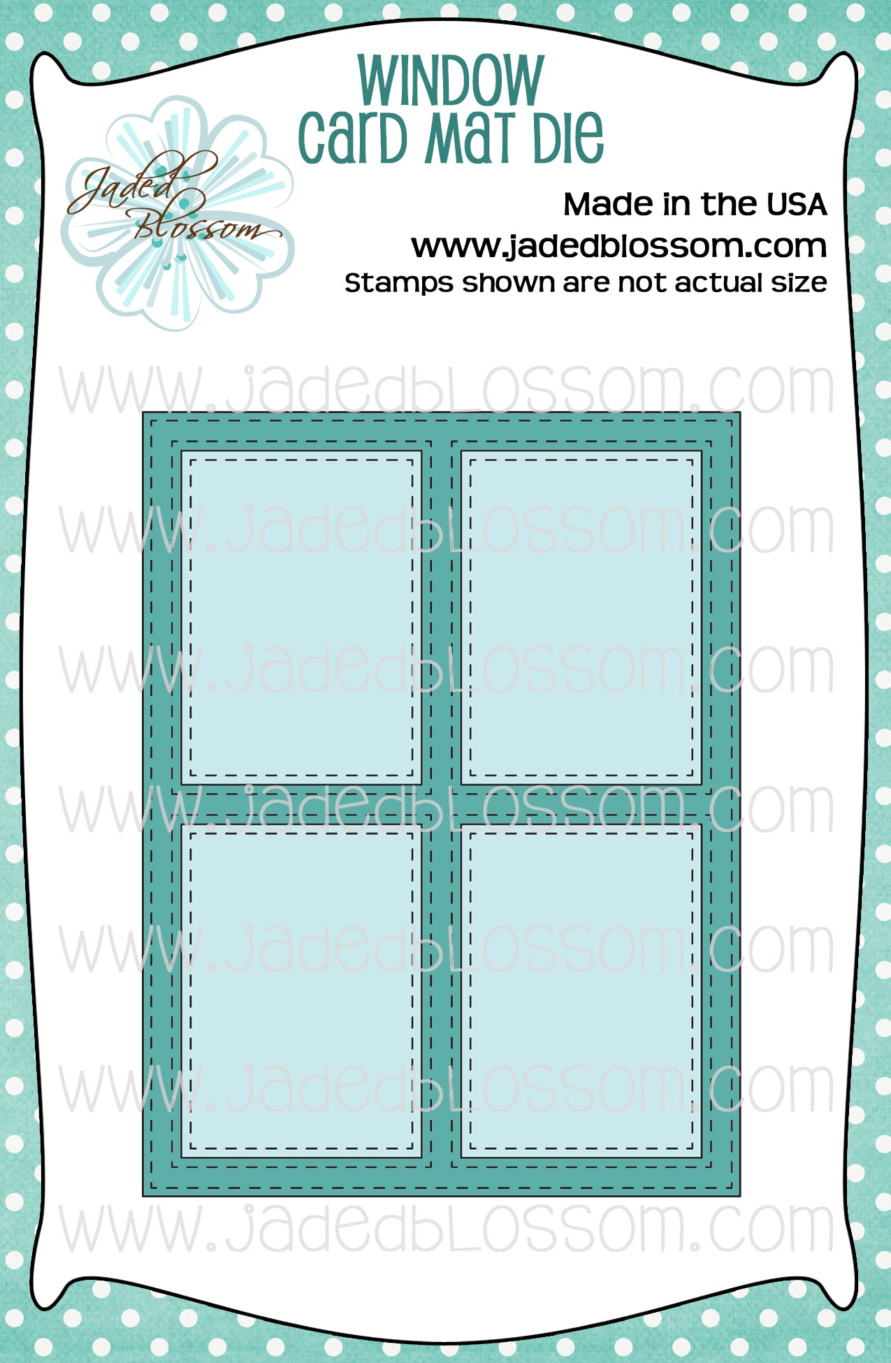 Window Card Mat Die