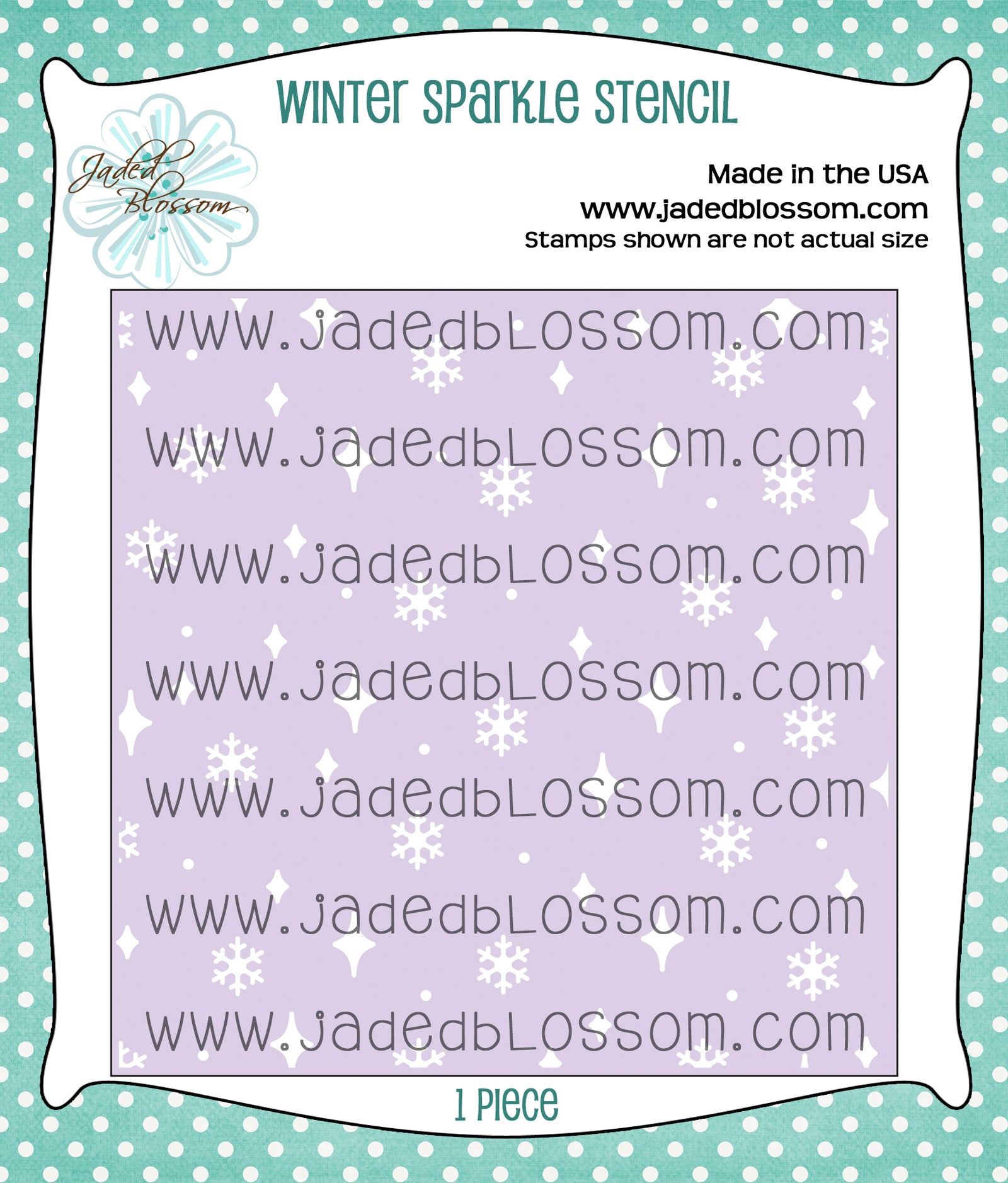 Winter Sparkle Stencil