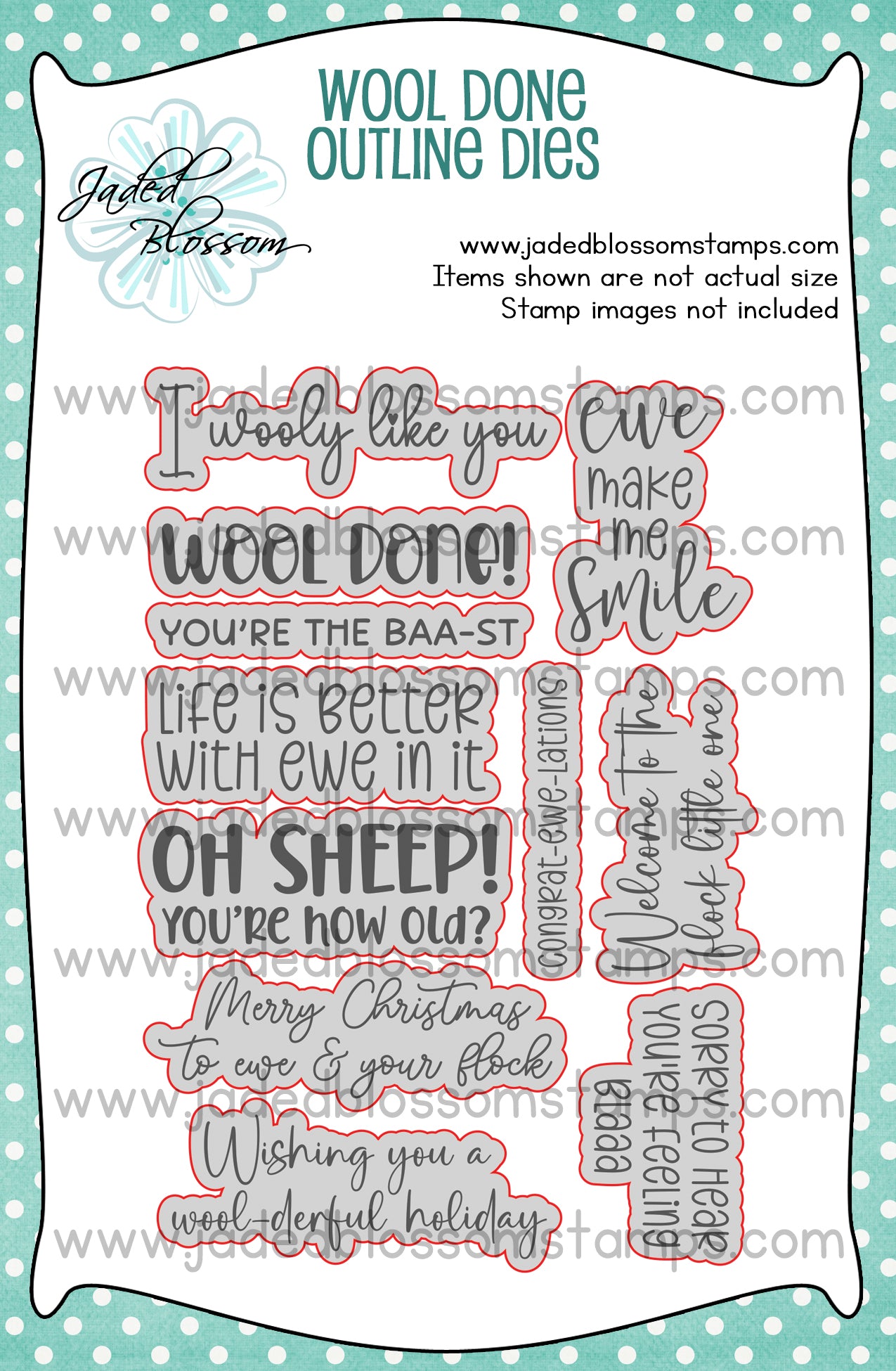 Wool Done Outline Dies