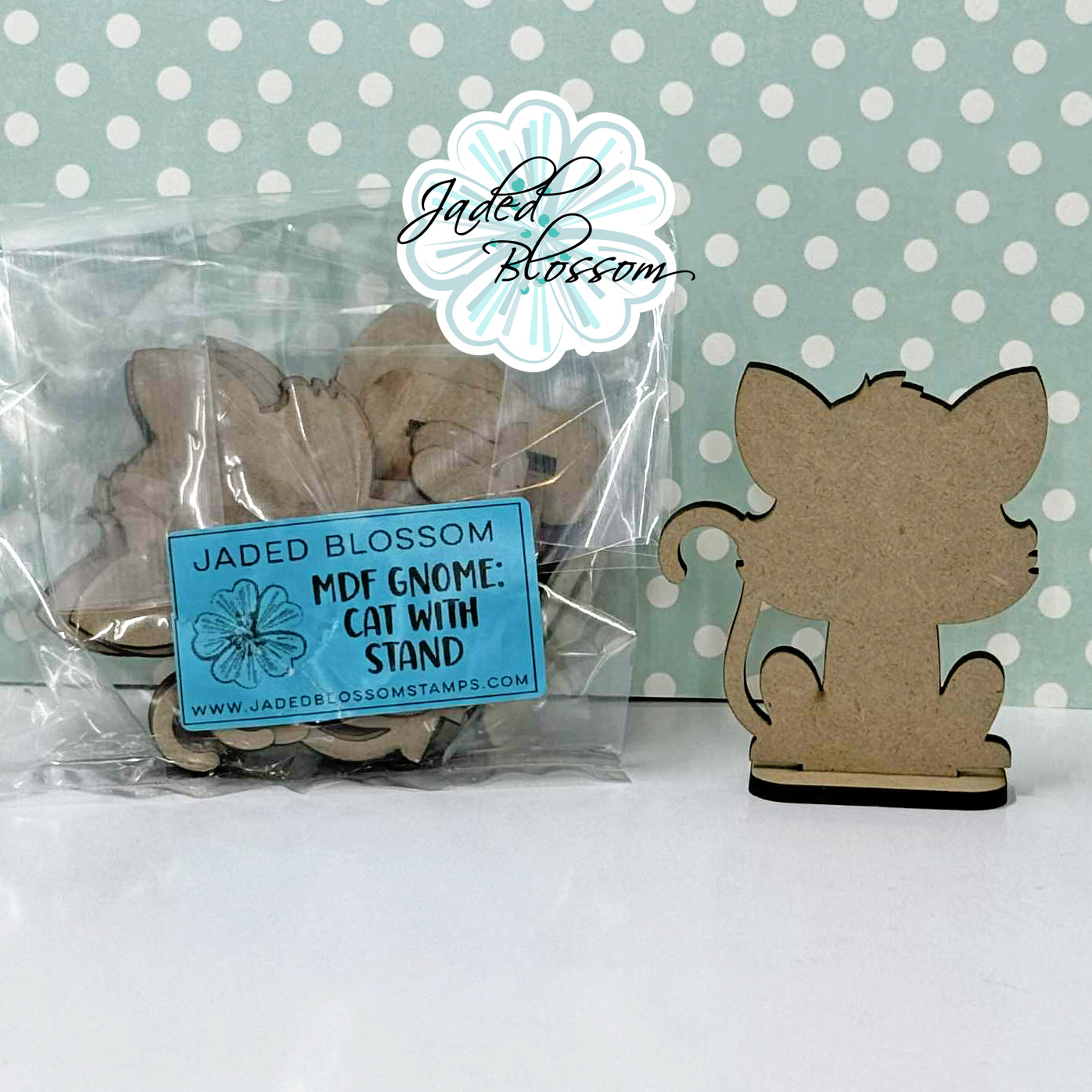 MDF Gnome: Cat with Stand