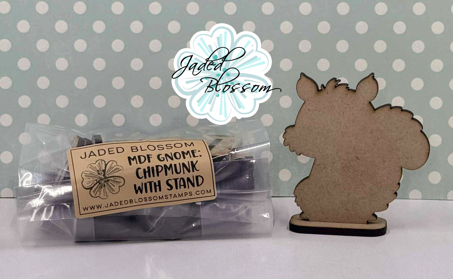 MDF Gnome: Chipmunk with Stand