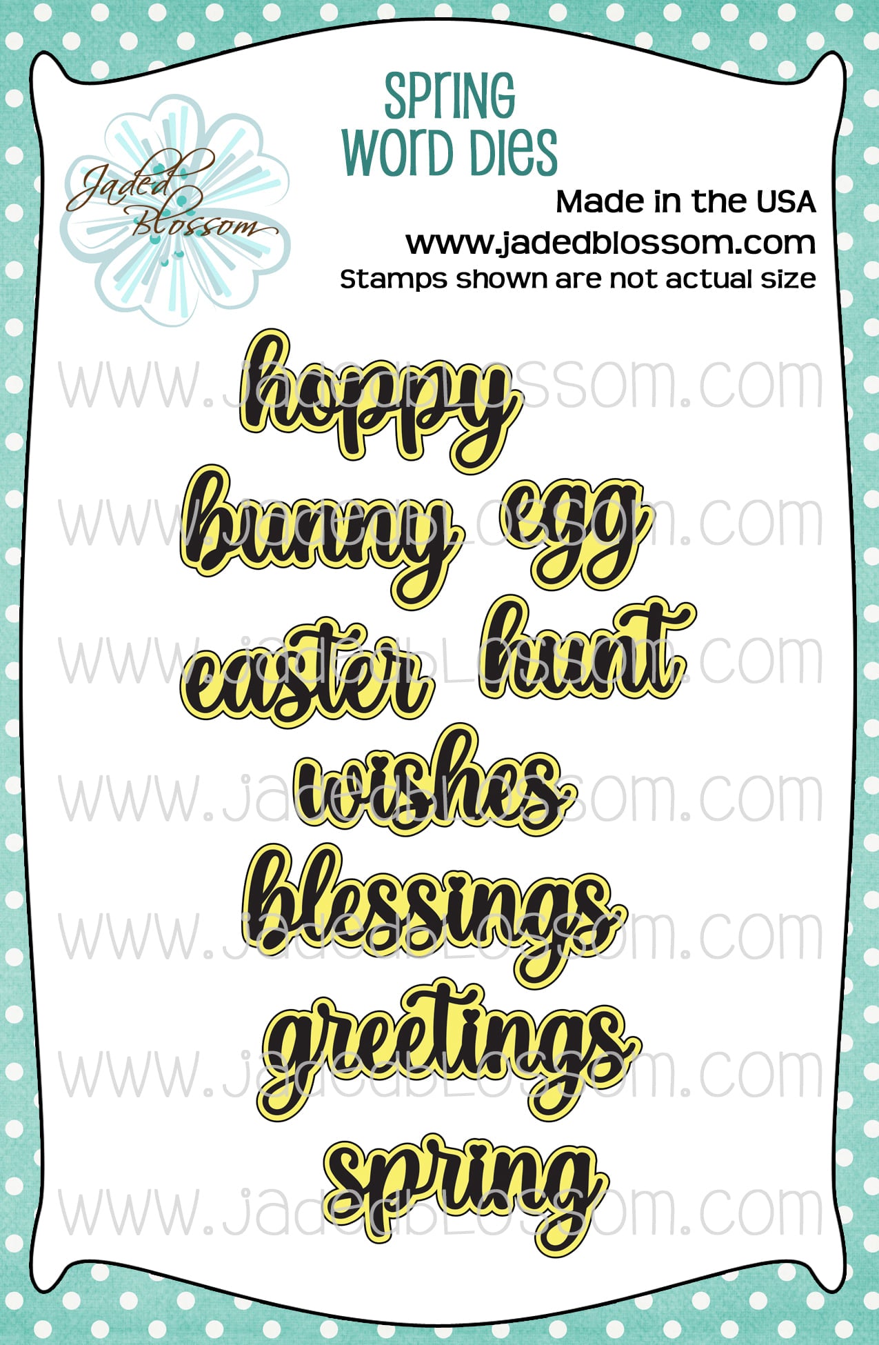 Spring Word Dies 2