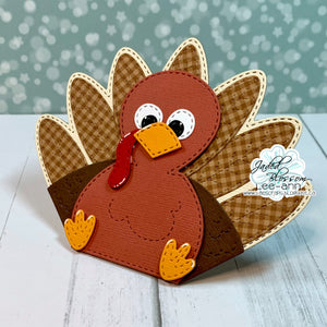 Octagon Treat Box Dies: Turkey Add Ons