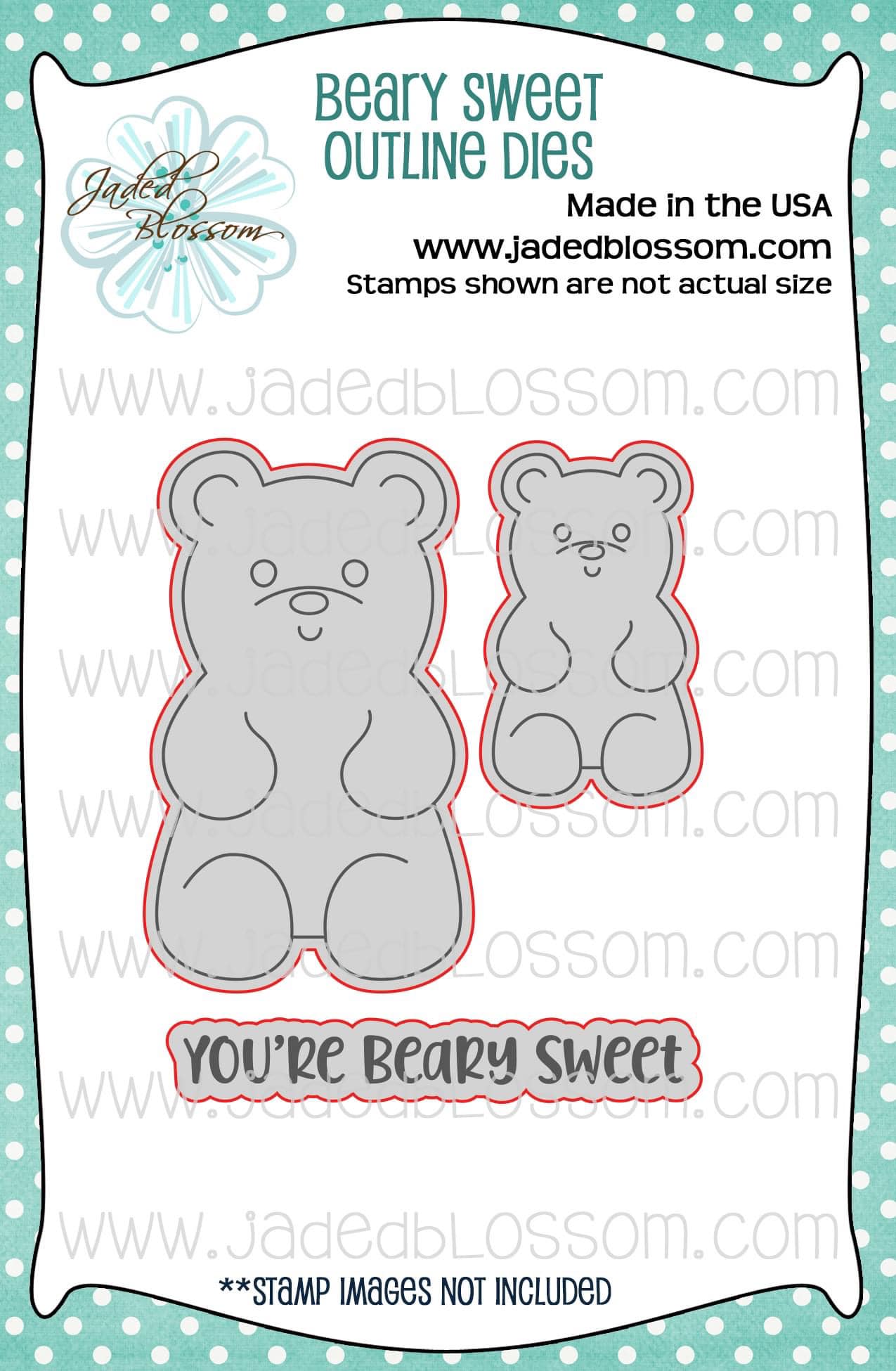 Beary Sweet Outline Dies