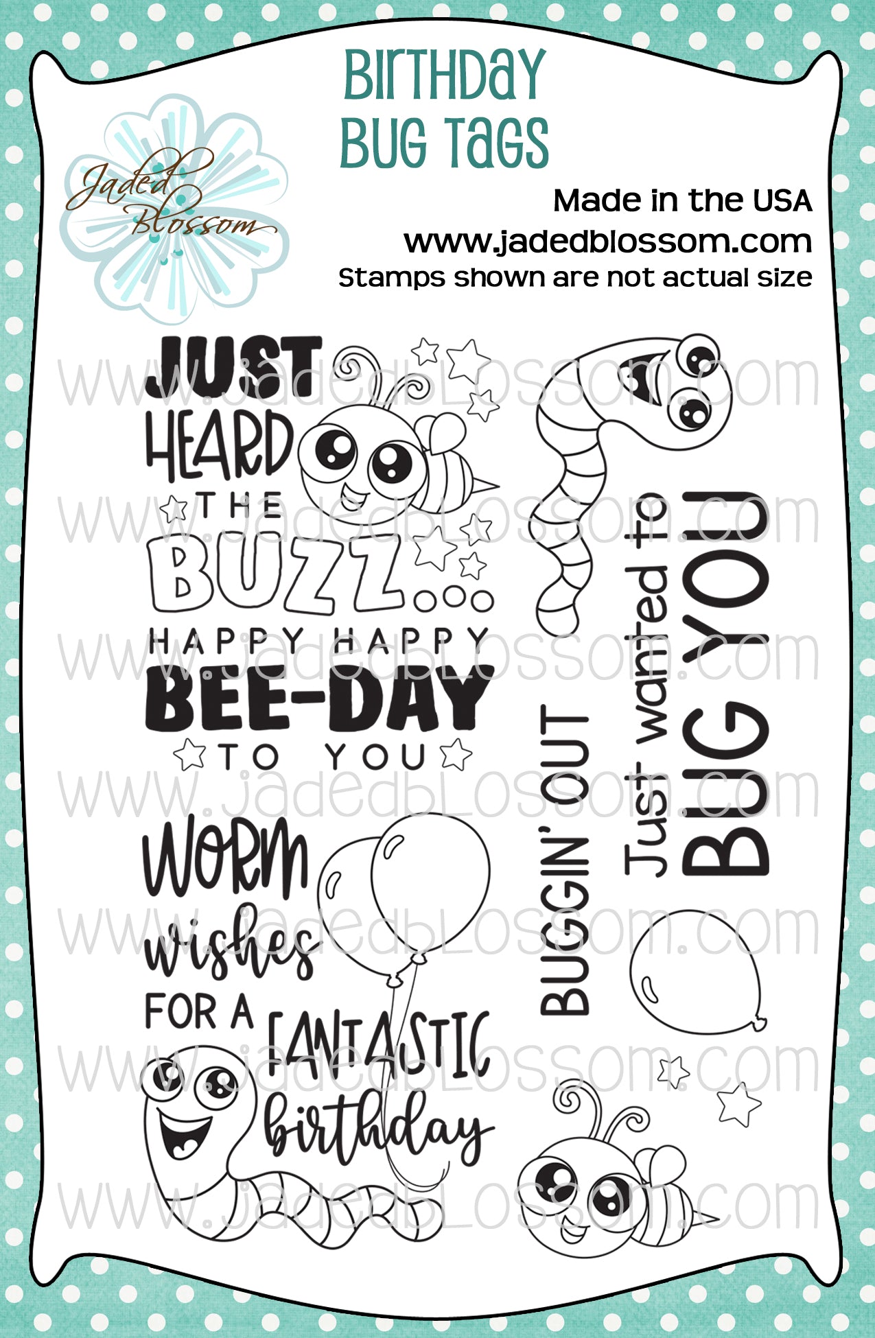 Birthday Bug Tags