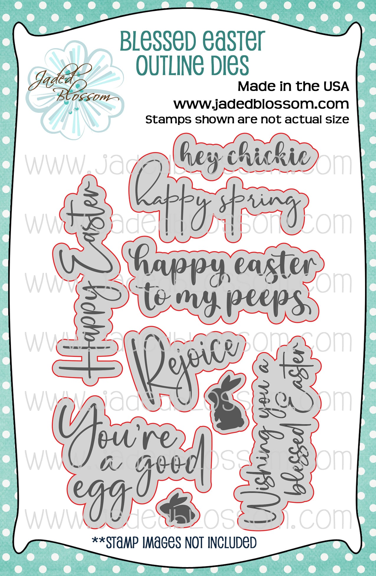 Blessed Easter Outline Dies