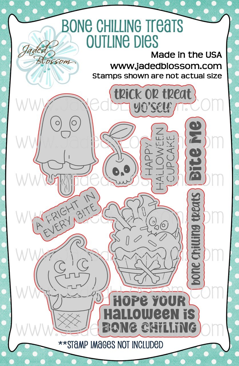 Bone Chilling Treats Outline Dies