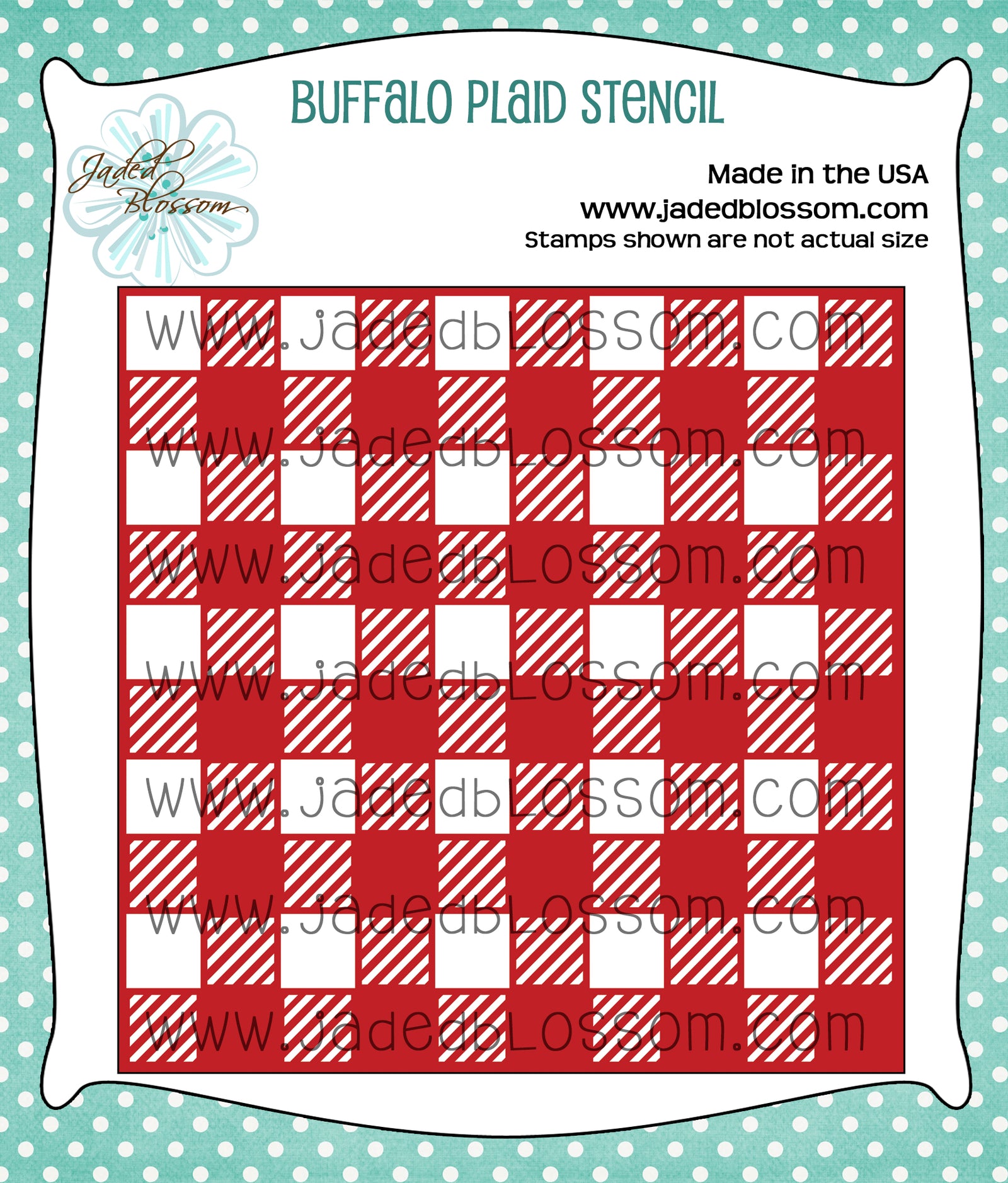 Buffalo Plaid Stencil